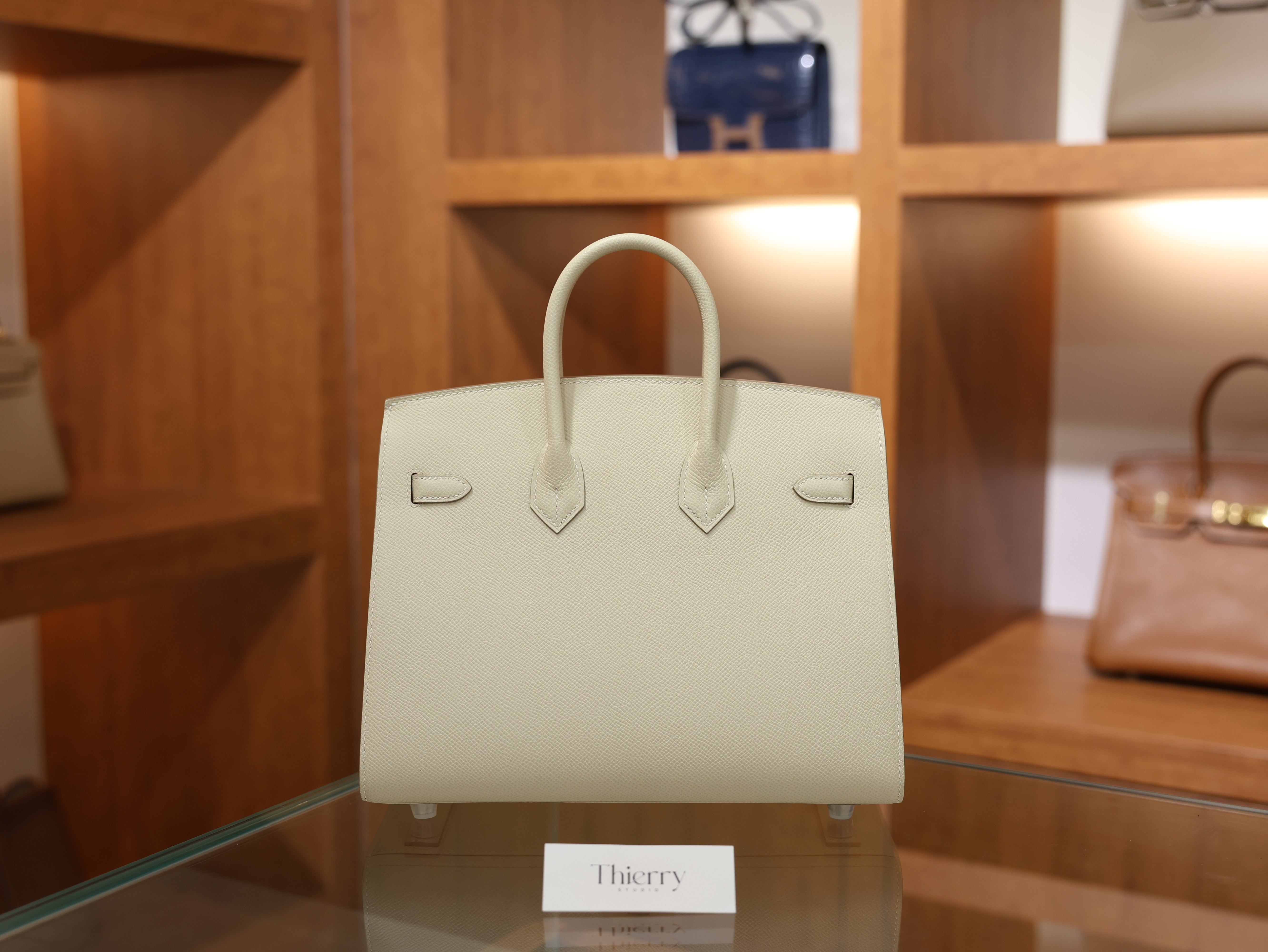 버킨 25 앱송 셀리에 끄레 은장