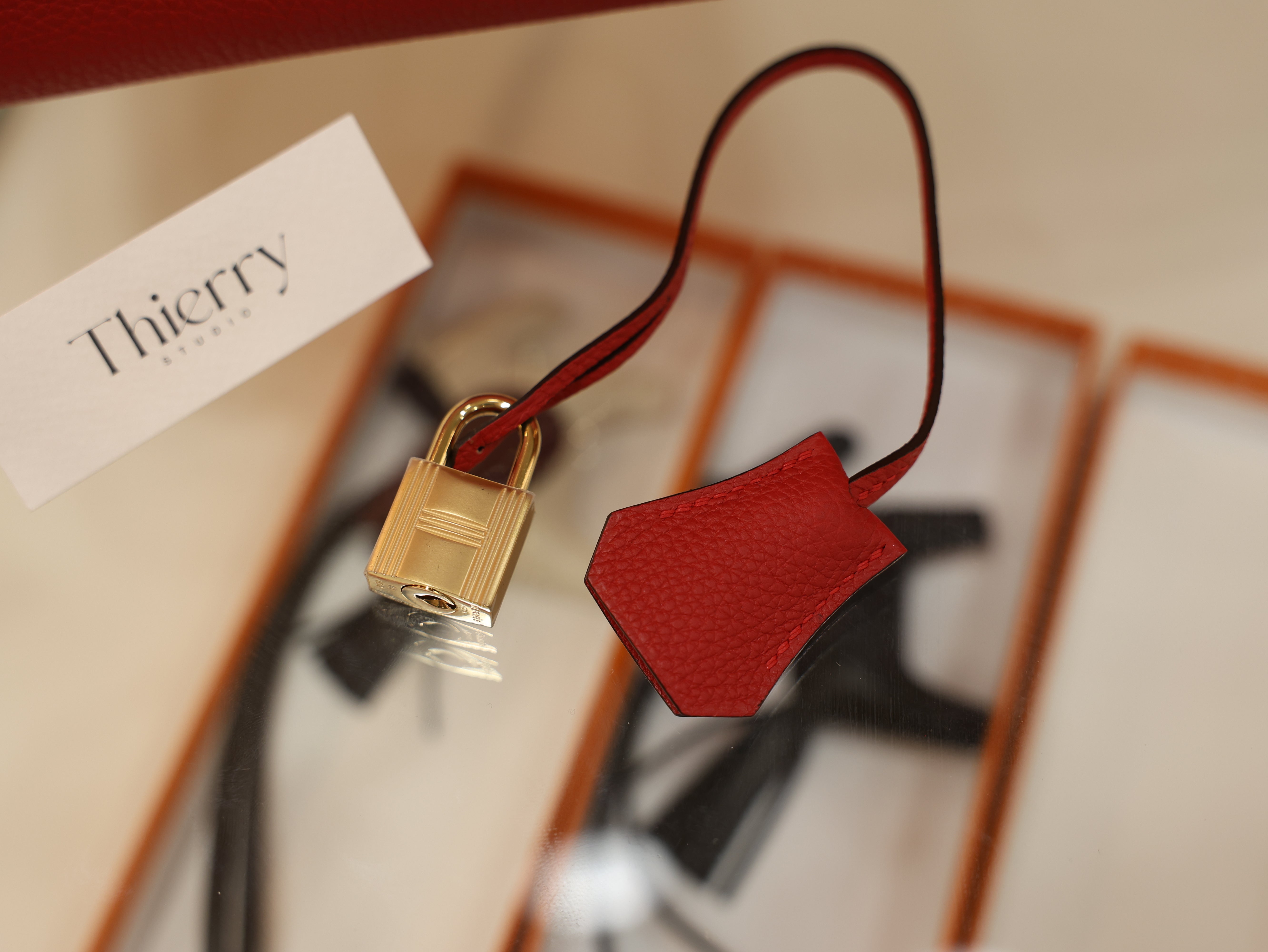 버킨 30 토고 루즈까삭 금장