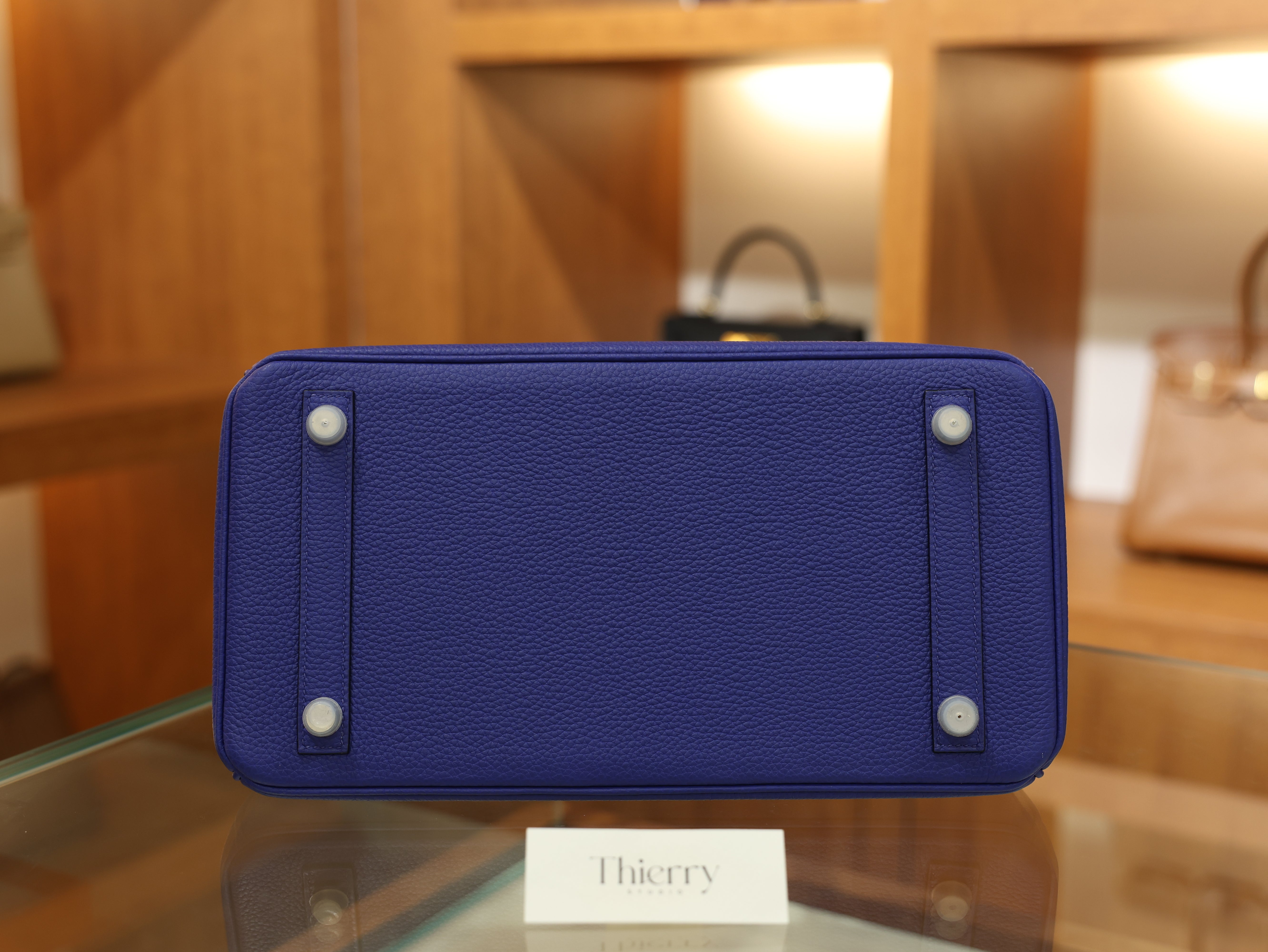 버킨 30 토고 블루 일렉트릭 은장