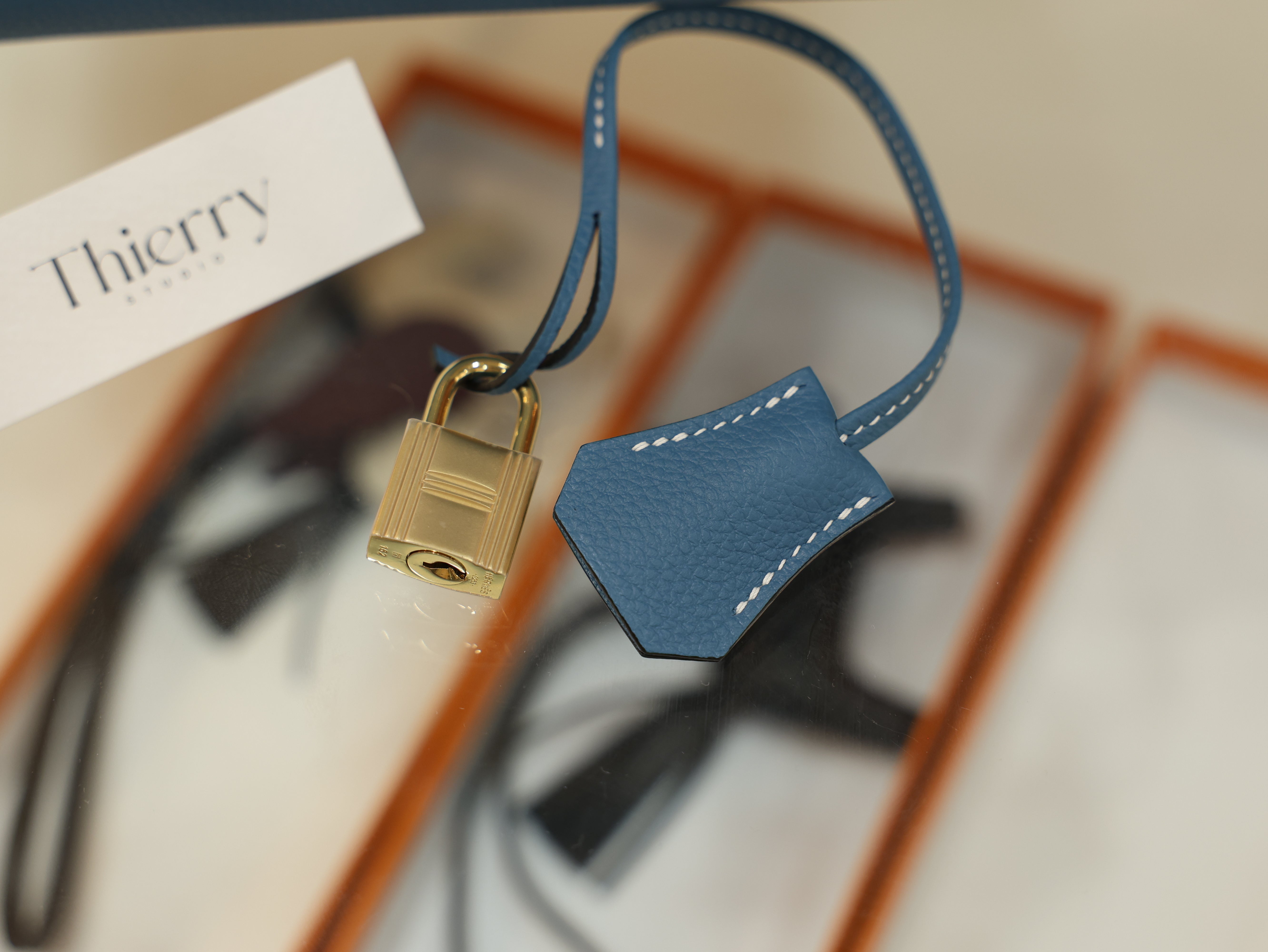 버킨 30 토고 블루진 금장