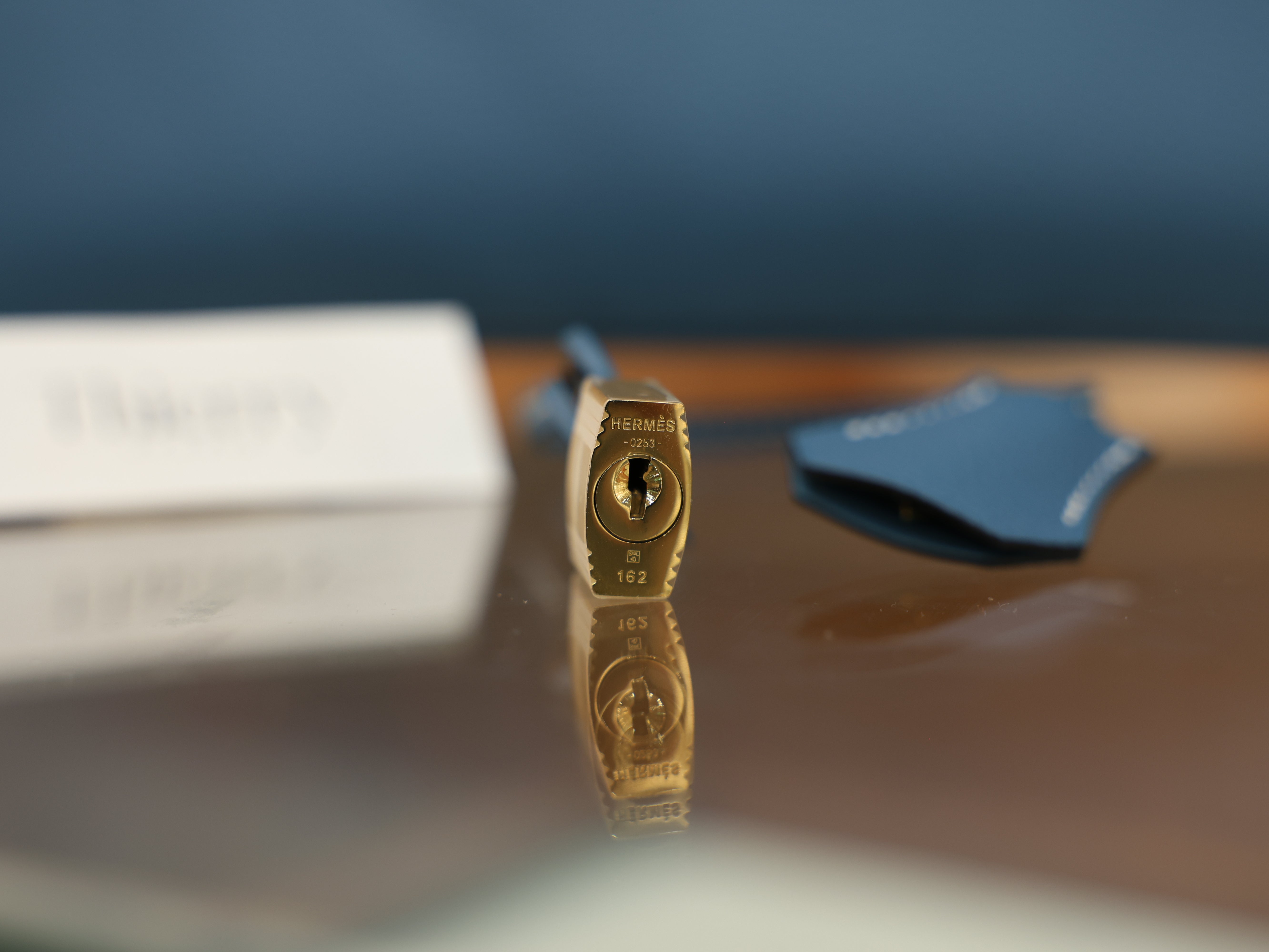 버킨 30 토고 블루진 금장