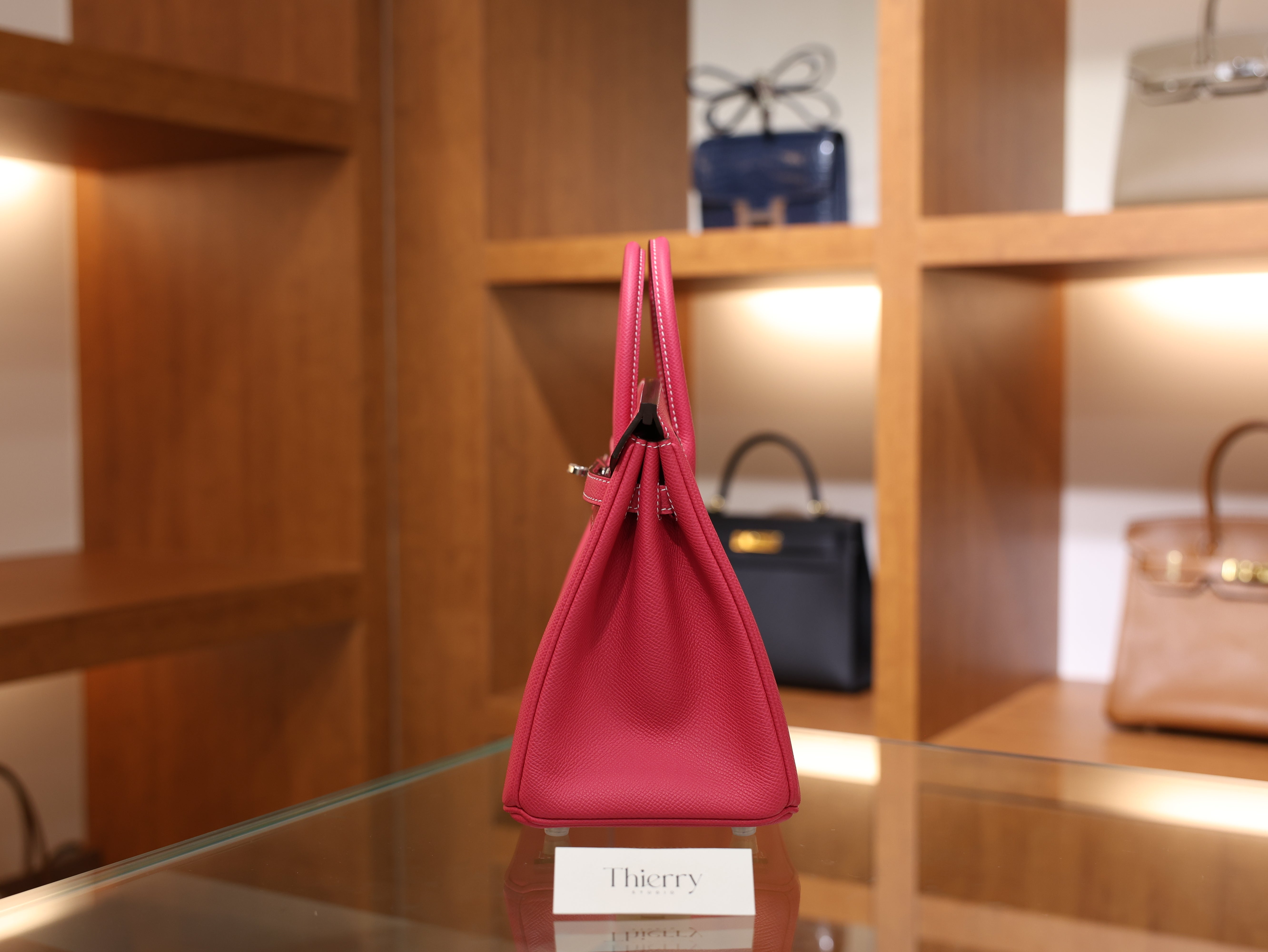 버킨 25 앱송 르투르네 로즈 타이란 은장