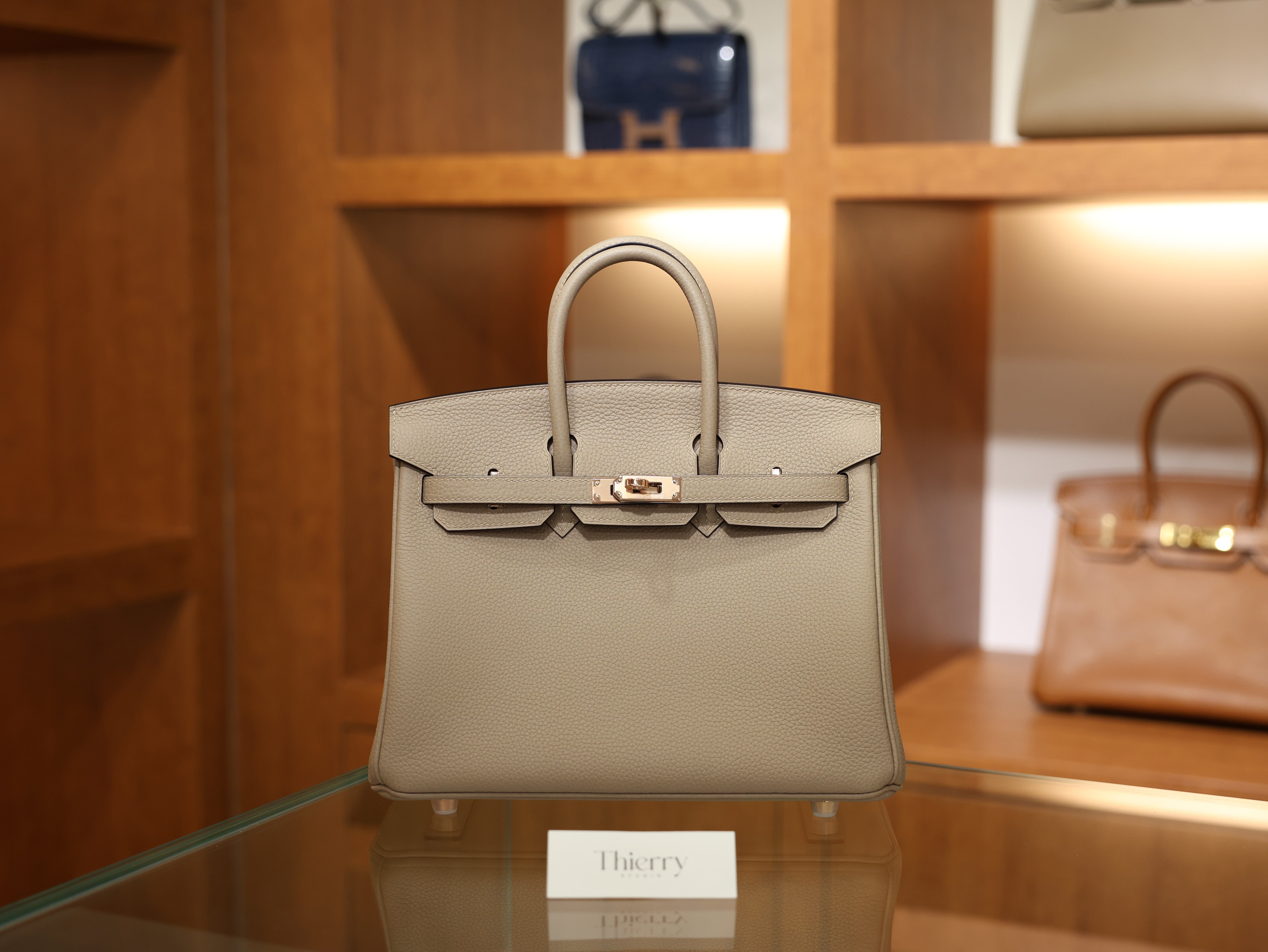 버킨 25 토고 그리스 뚜뜨렐 로즈골드