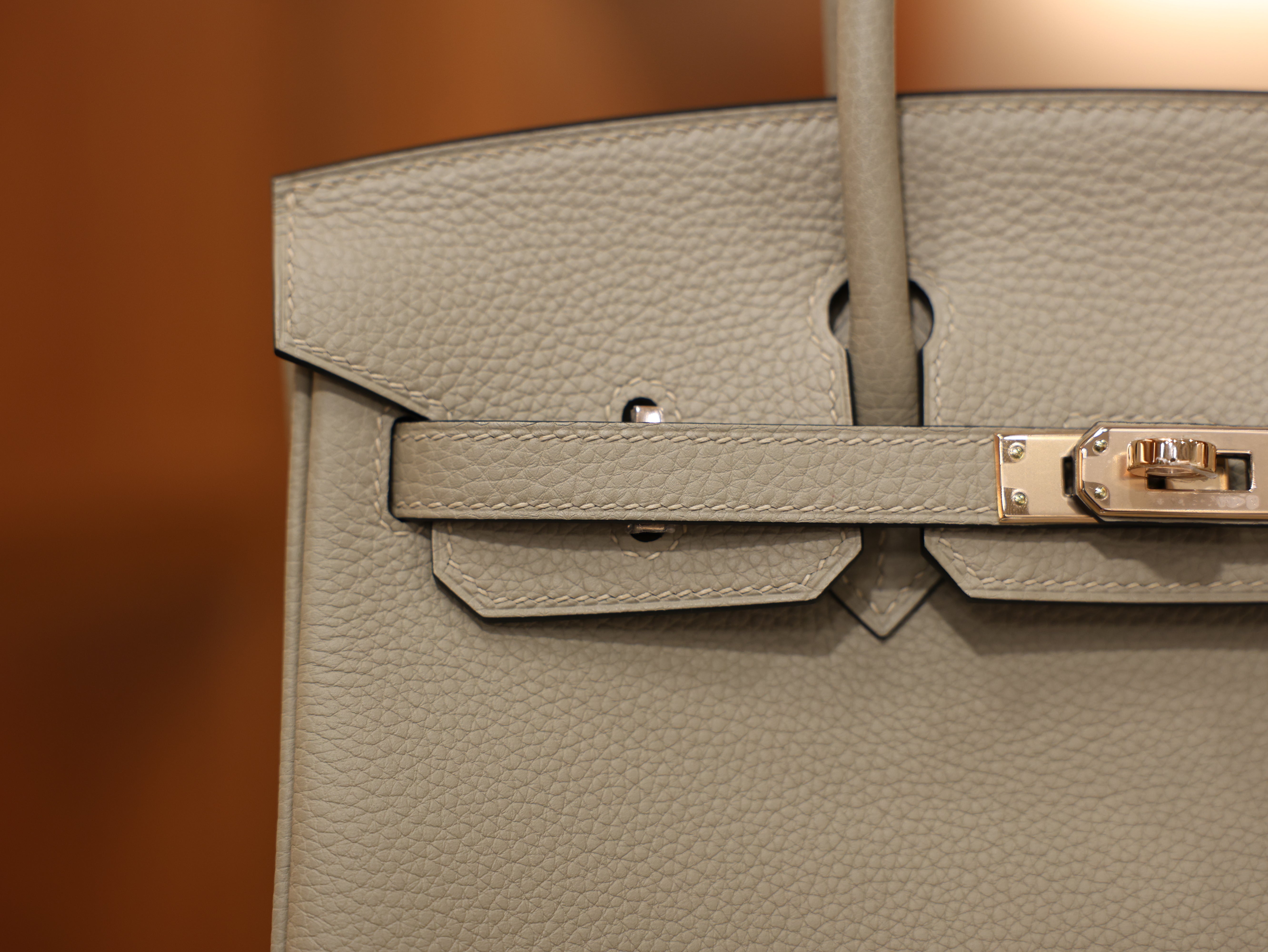 버킨 25 토고 그리스 뚜뜨렐 로즈골드