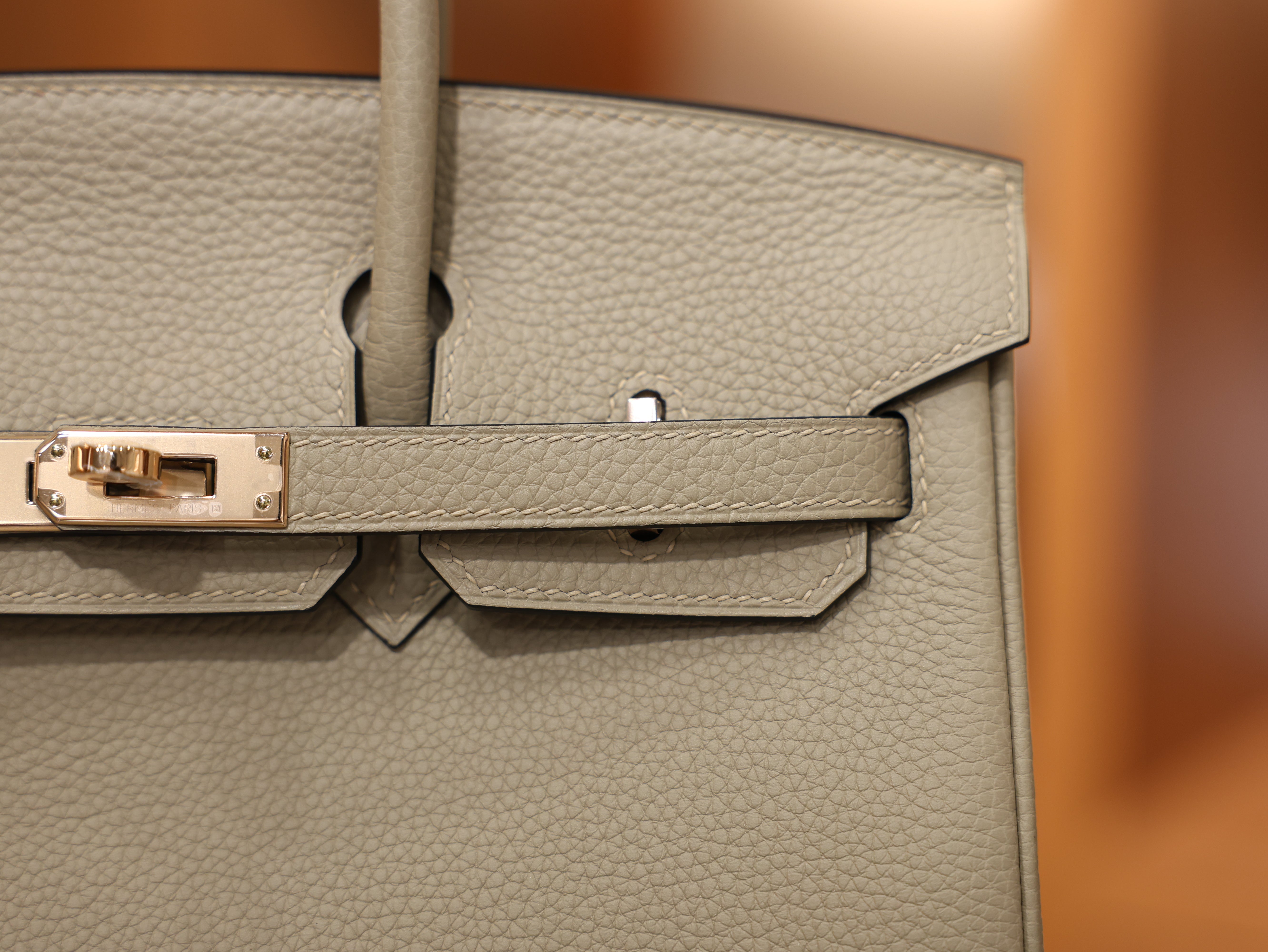 버킨 25 토고 그리스 뚜뜨렐 로즈골드