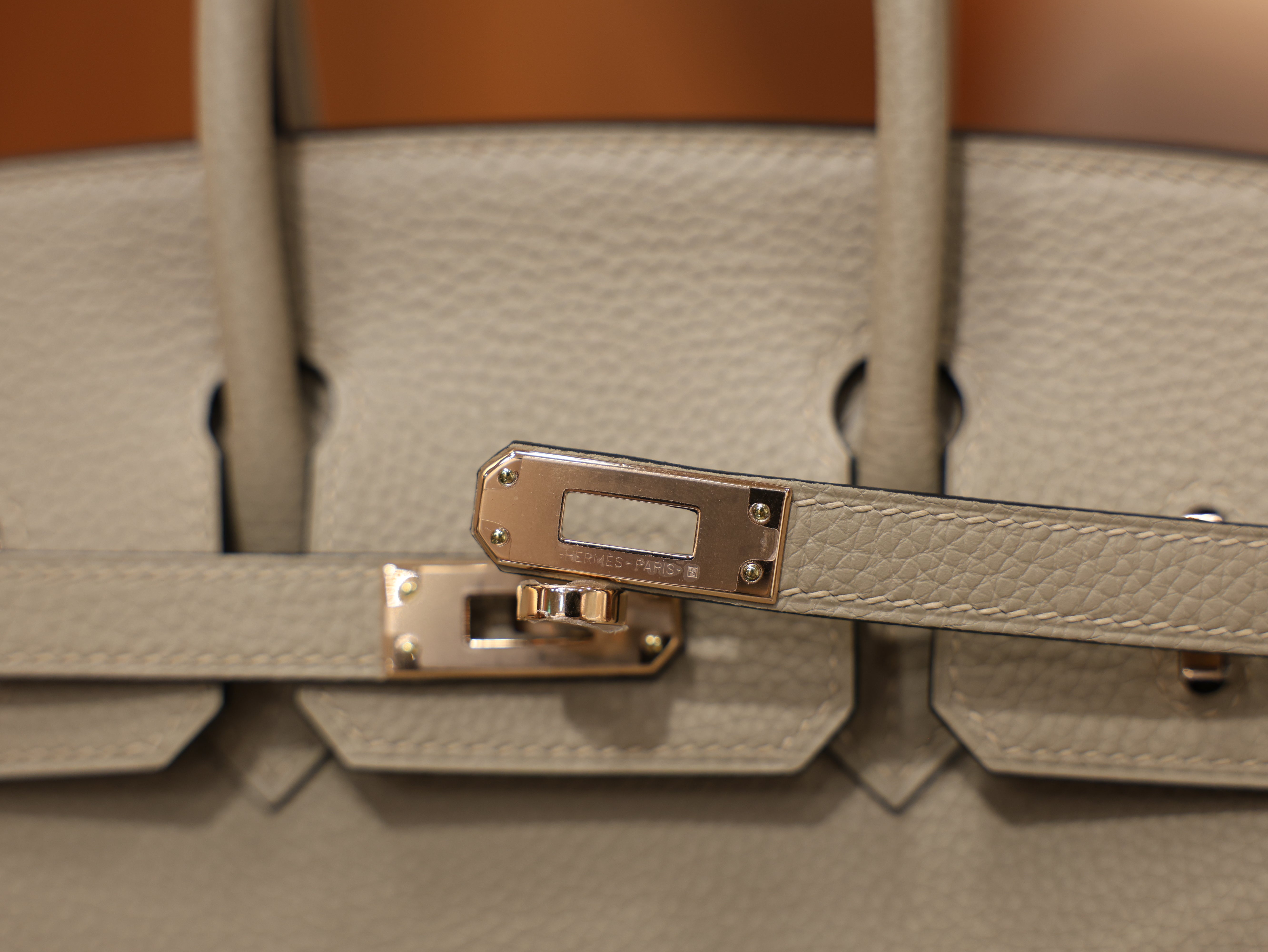 버킨 25 토고 그리스 뚜뜨렐 로즈골드