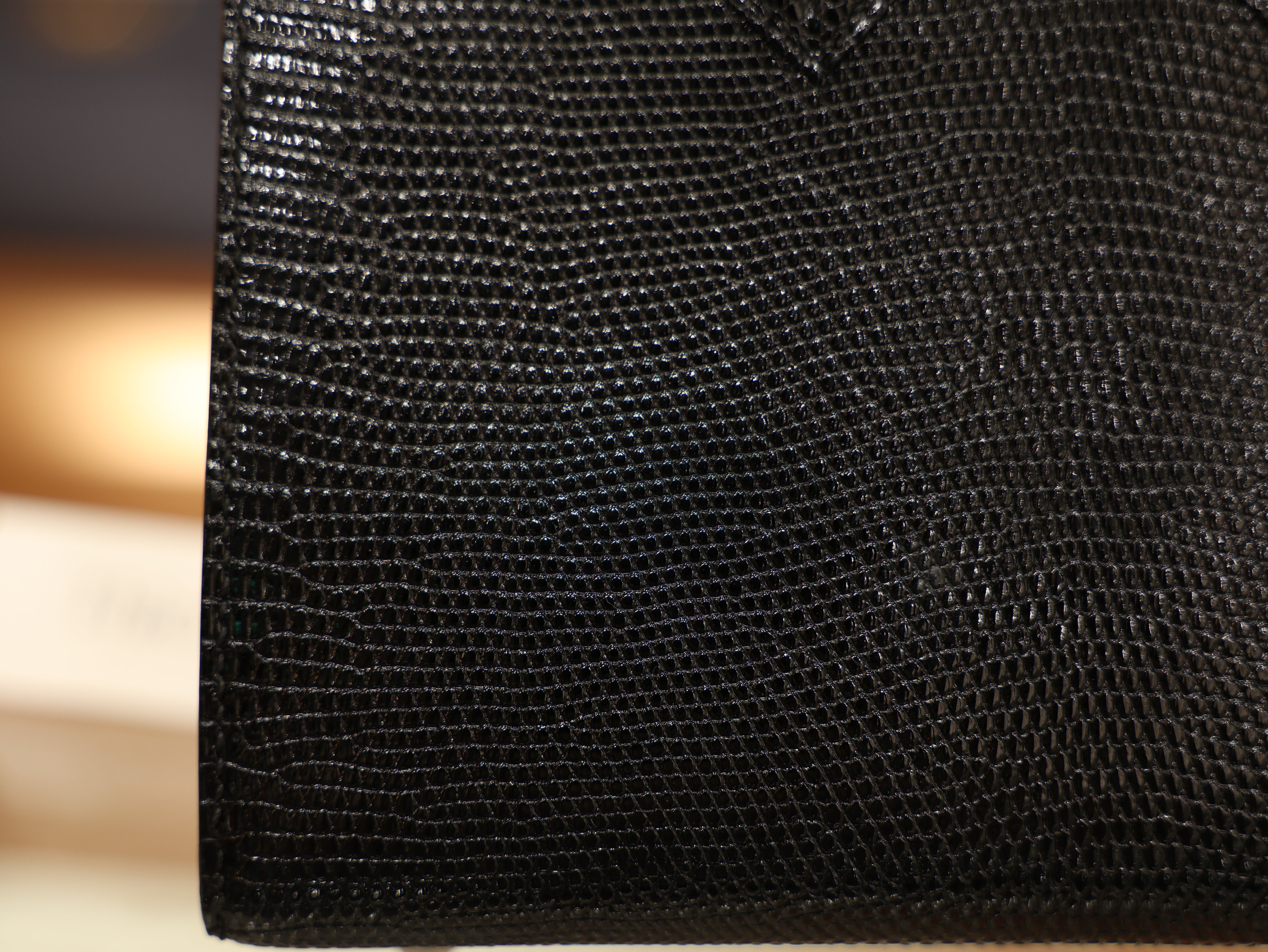 버킨 20 리자드 블랙 은장