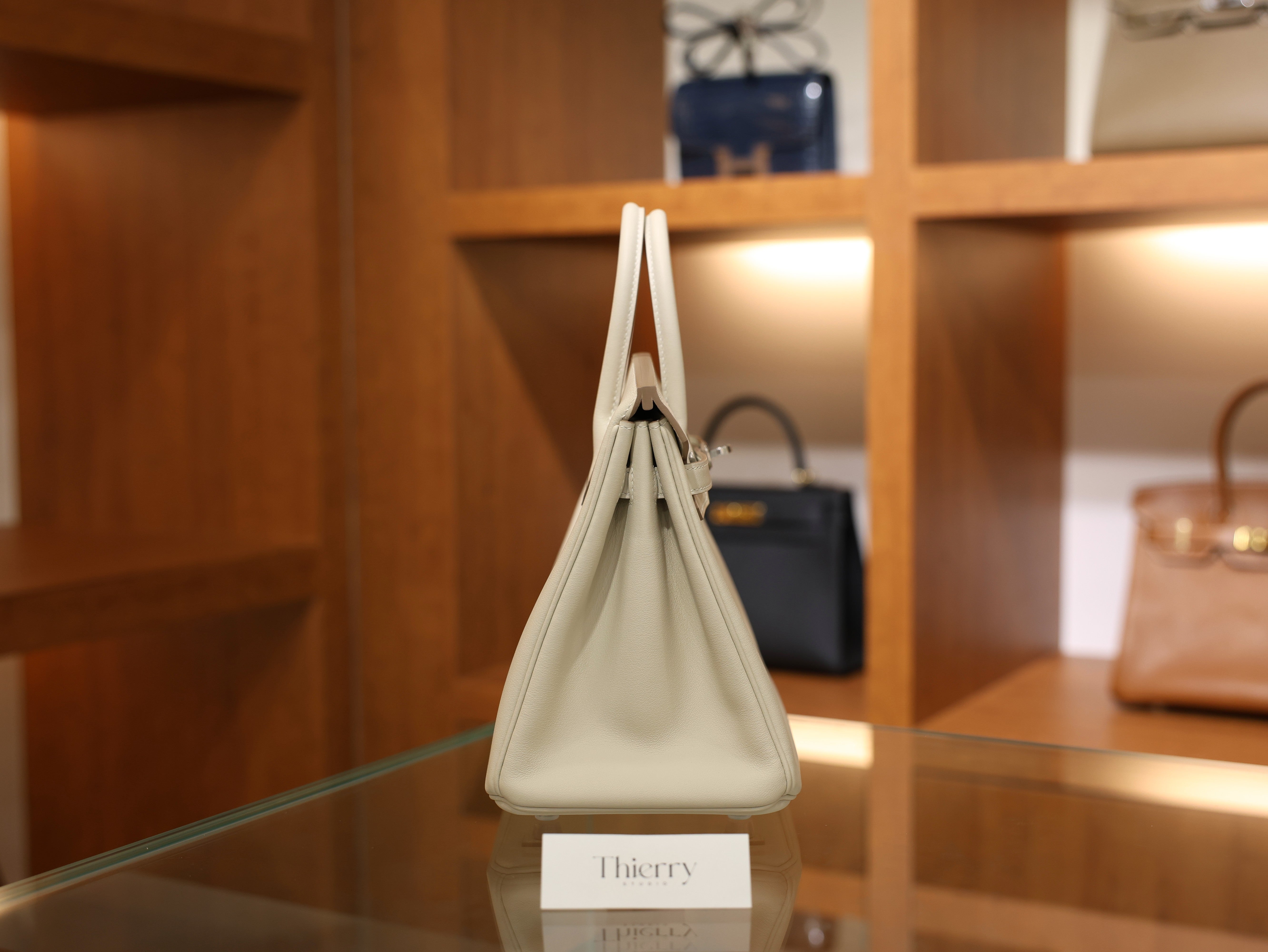 버킨 25 스위프트 끄레 은장