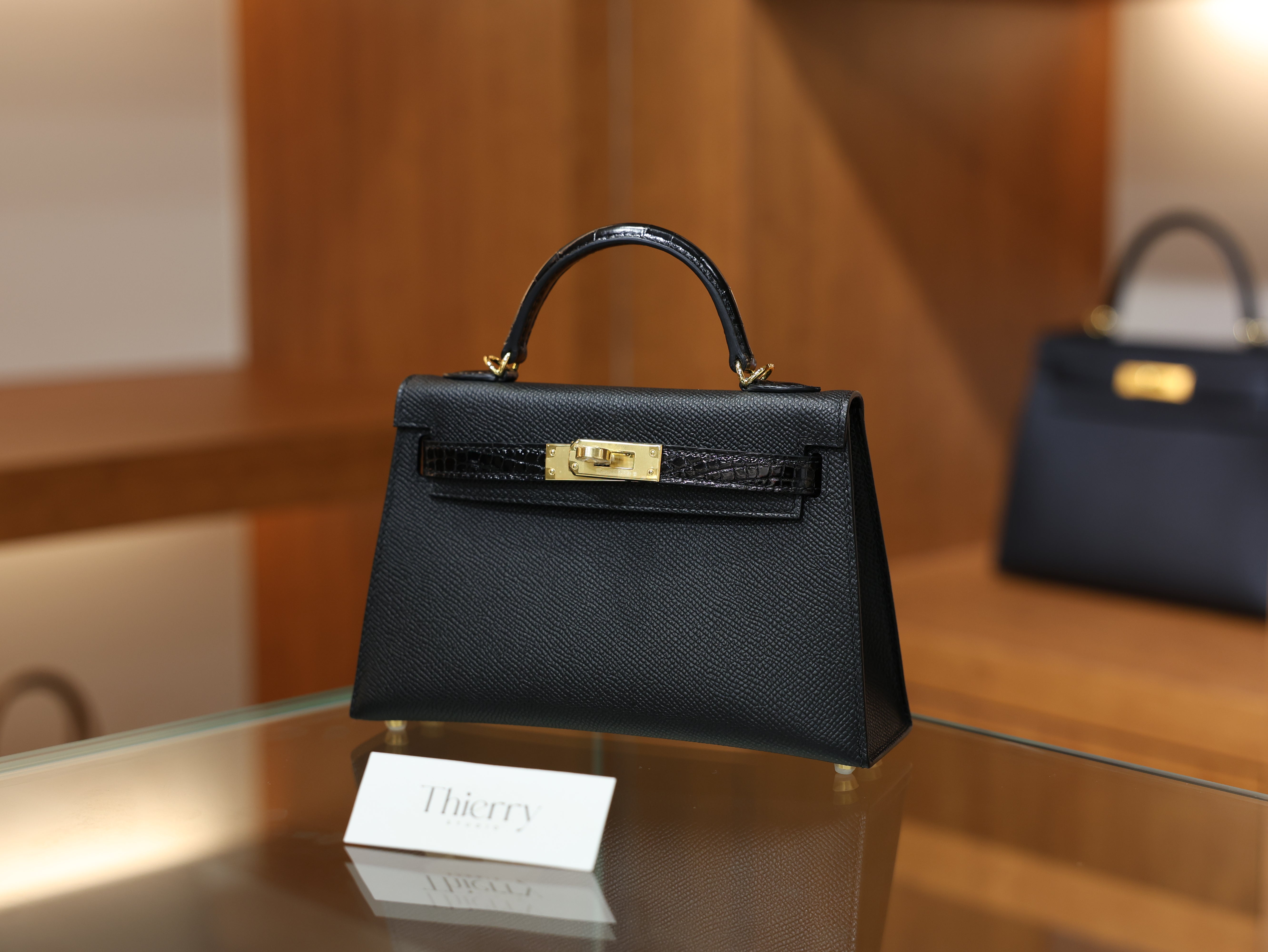 미니 켈리 앱송 터치 블랙 금장