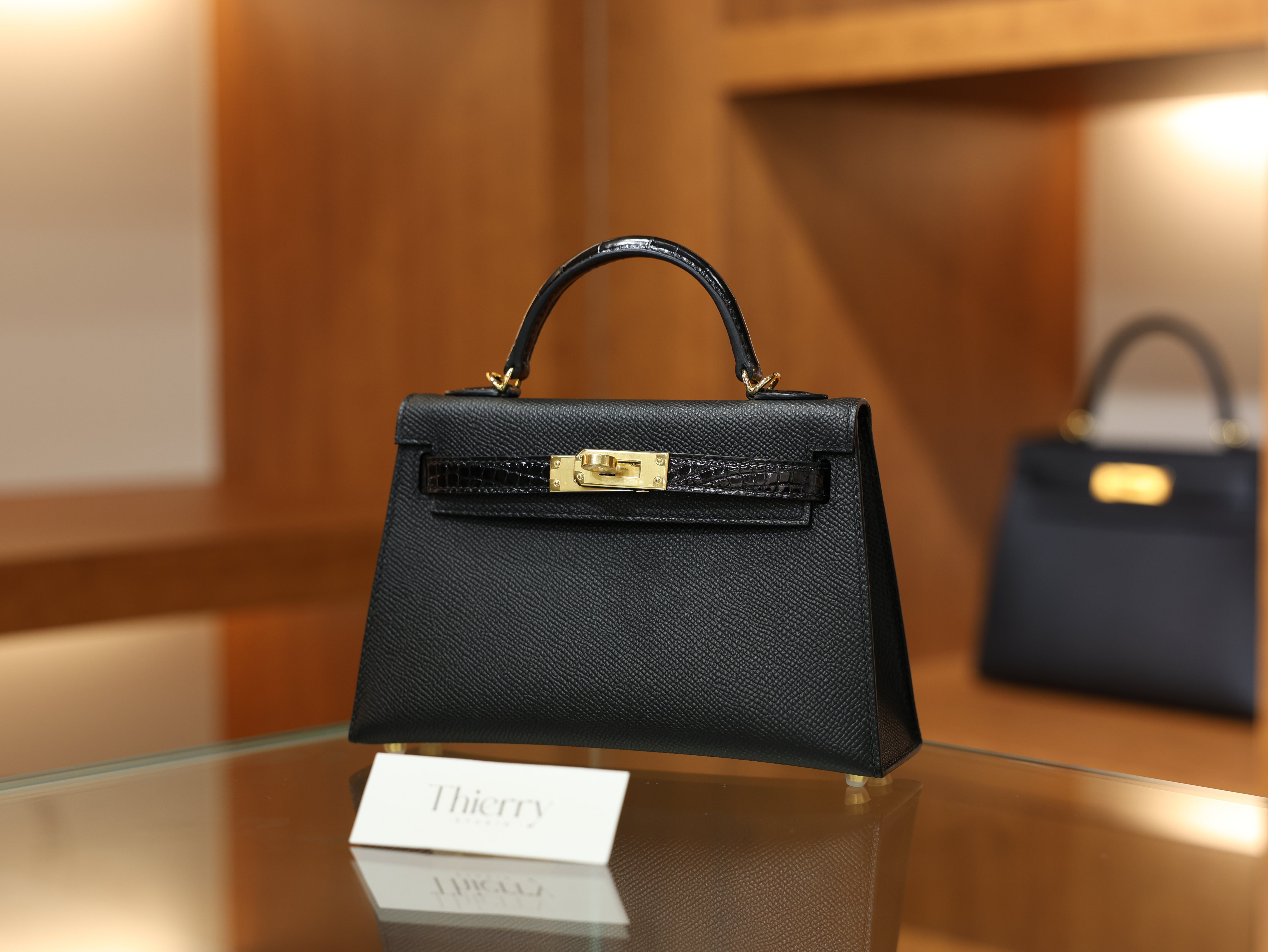 미니 켈리 앱송 터치 블랙 금장