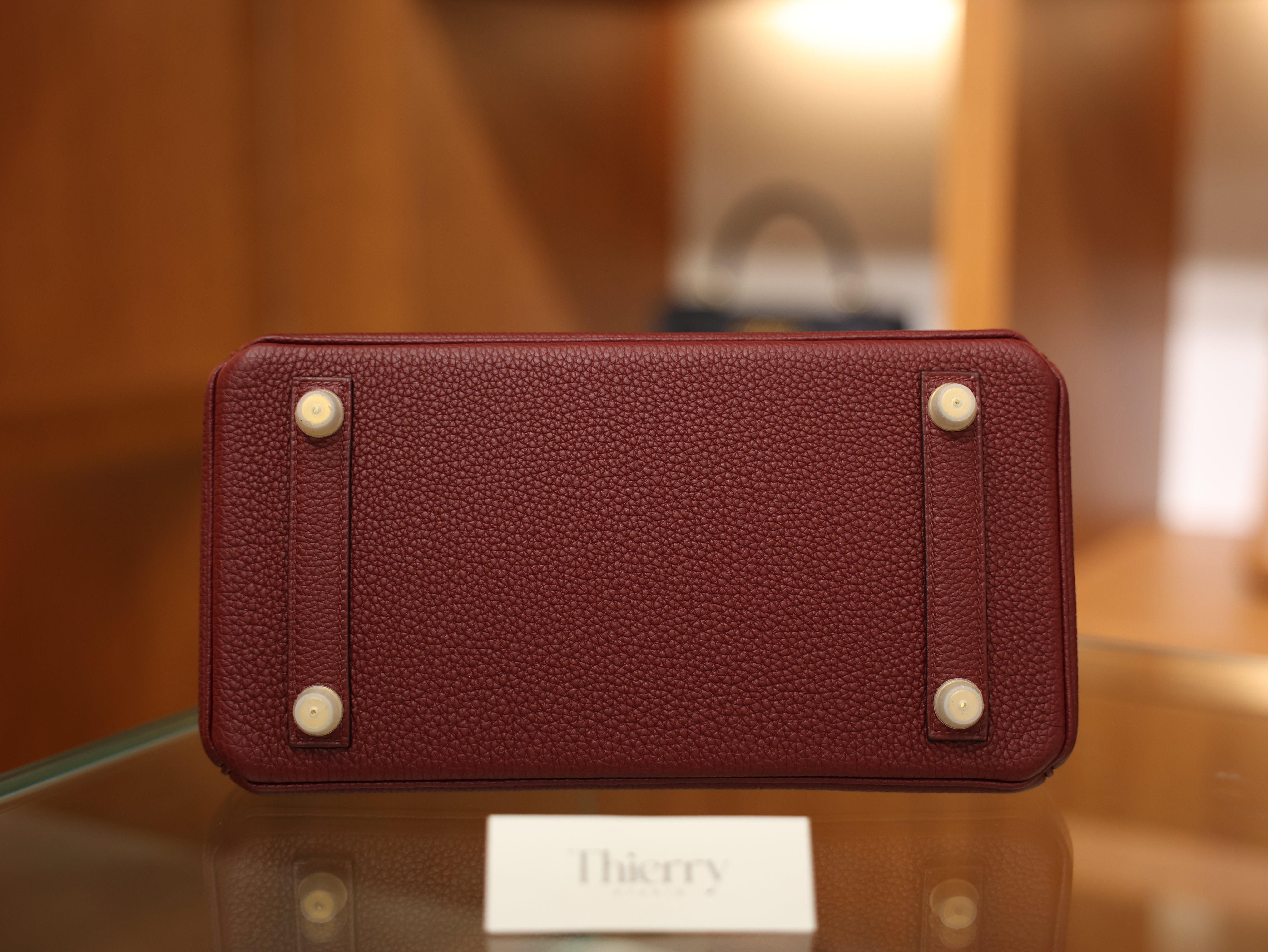 버킨 25 토고 루즈아쉬 금장