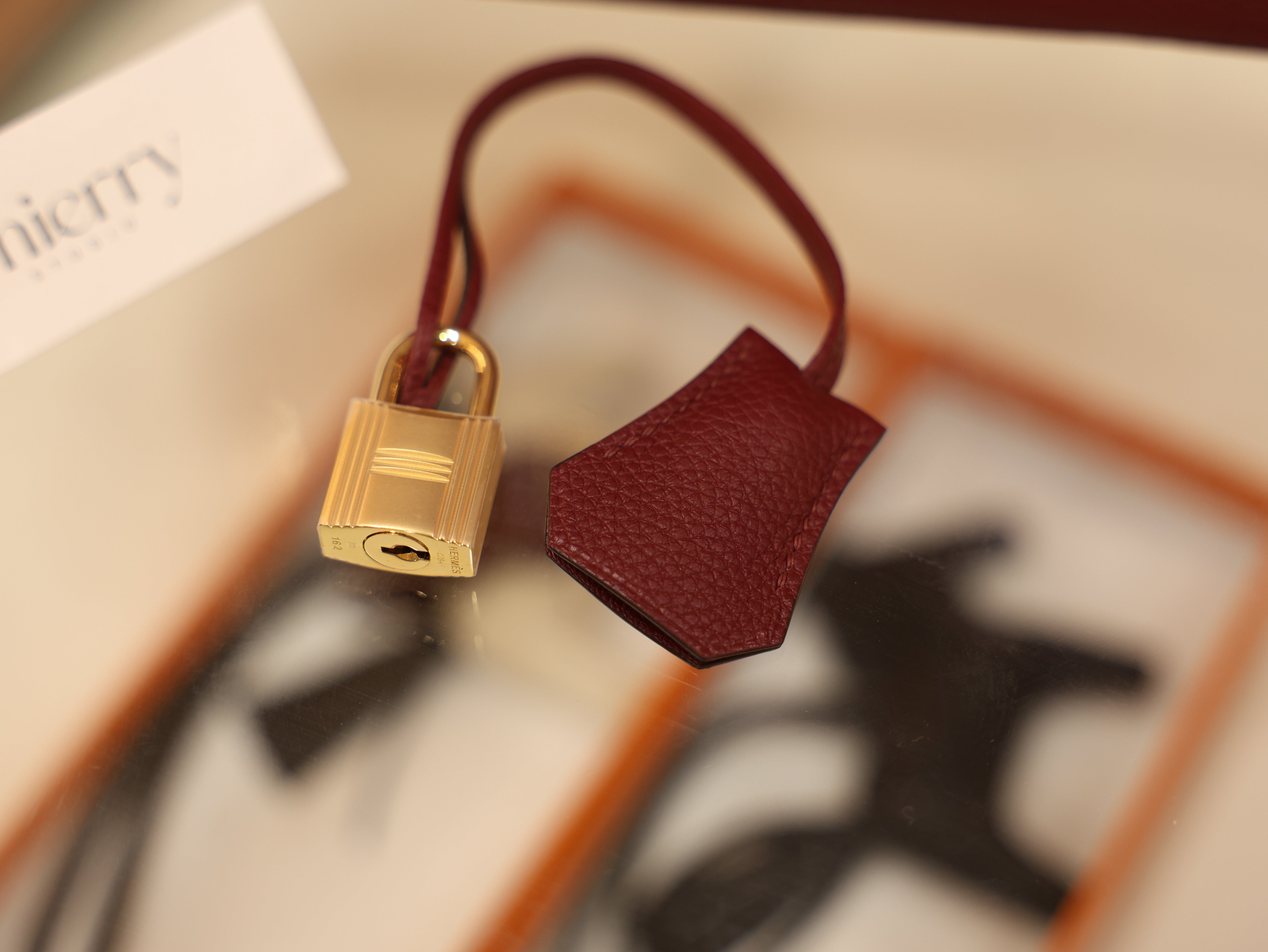 버킨 25 토고 루즈아쉬 금장