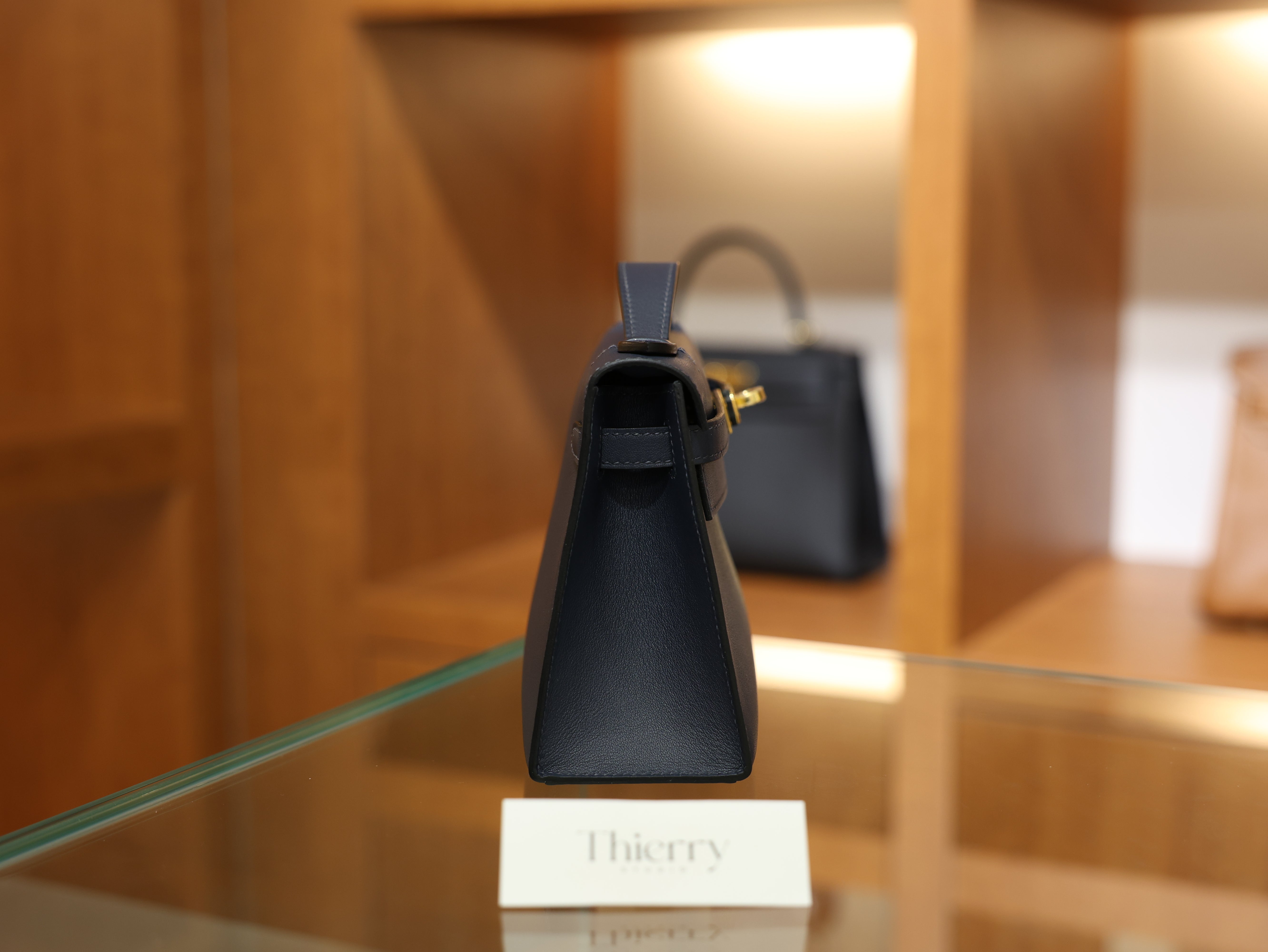 켈리 포쉐트 스위프트 블루뉘 금장