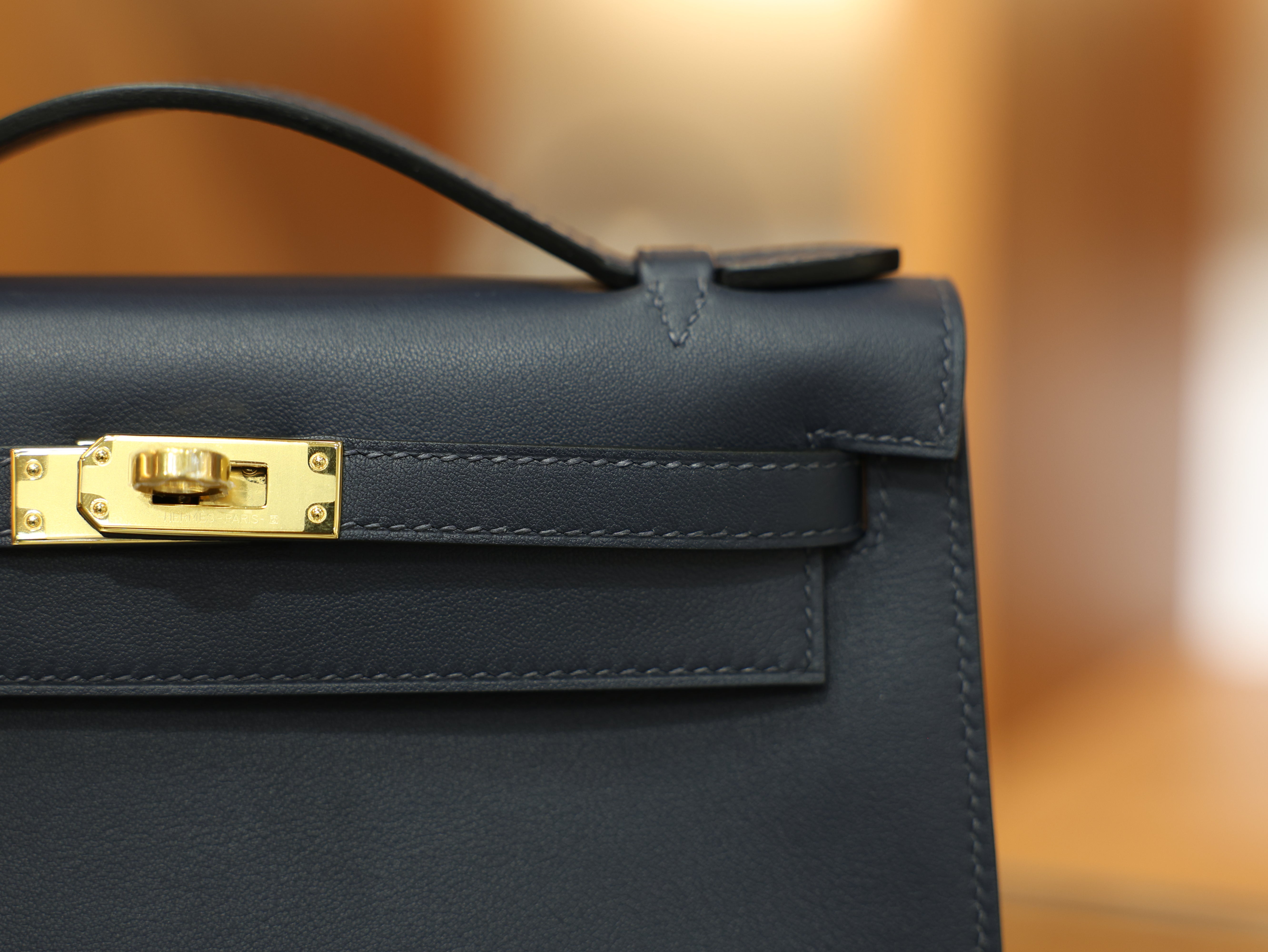 켈리 포쉐트 스위프트 블루뉘 금장