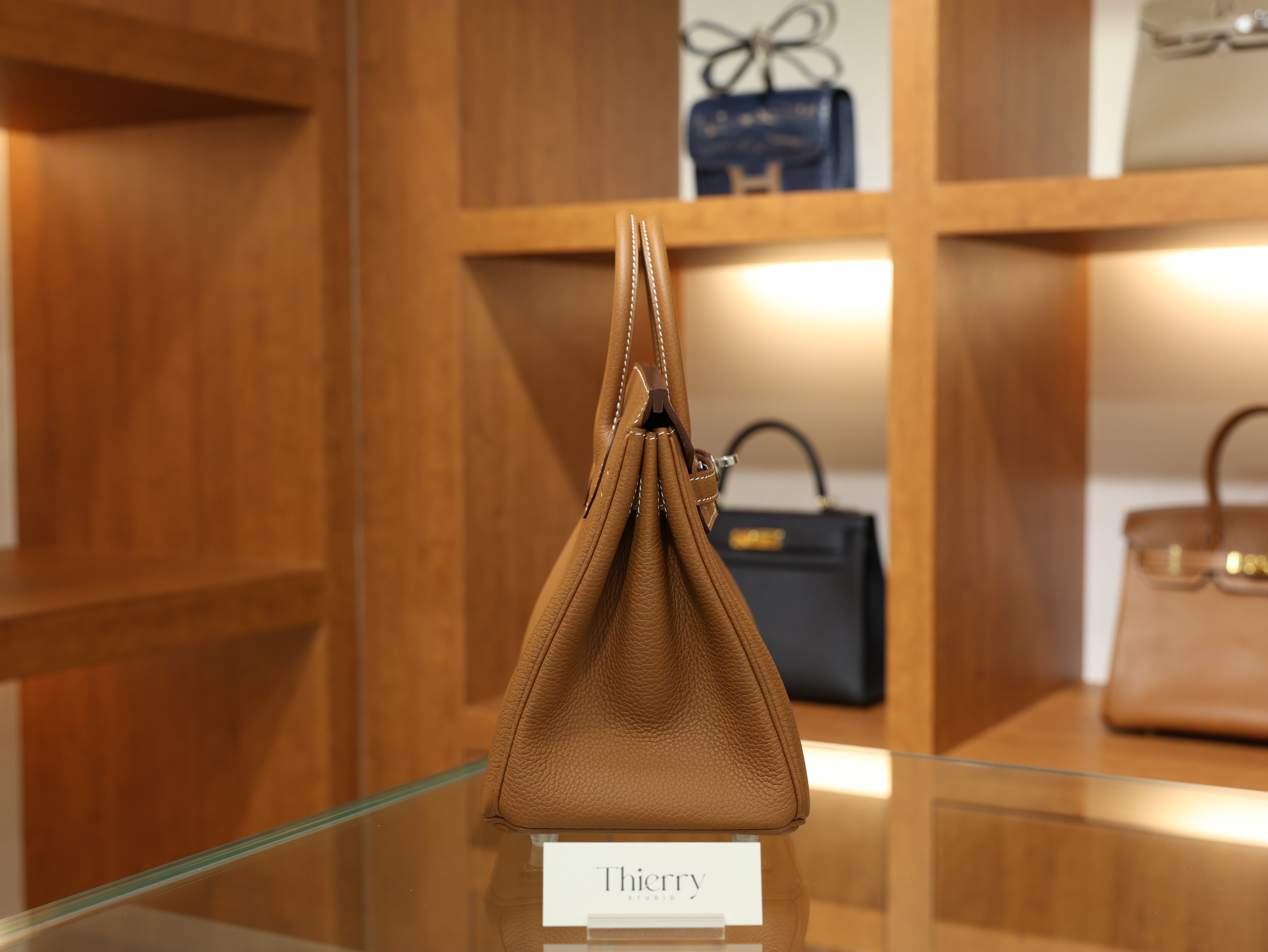 버킨 25 토고 골드 은장