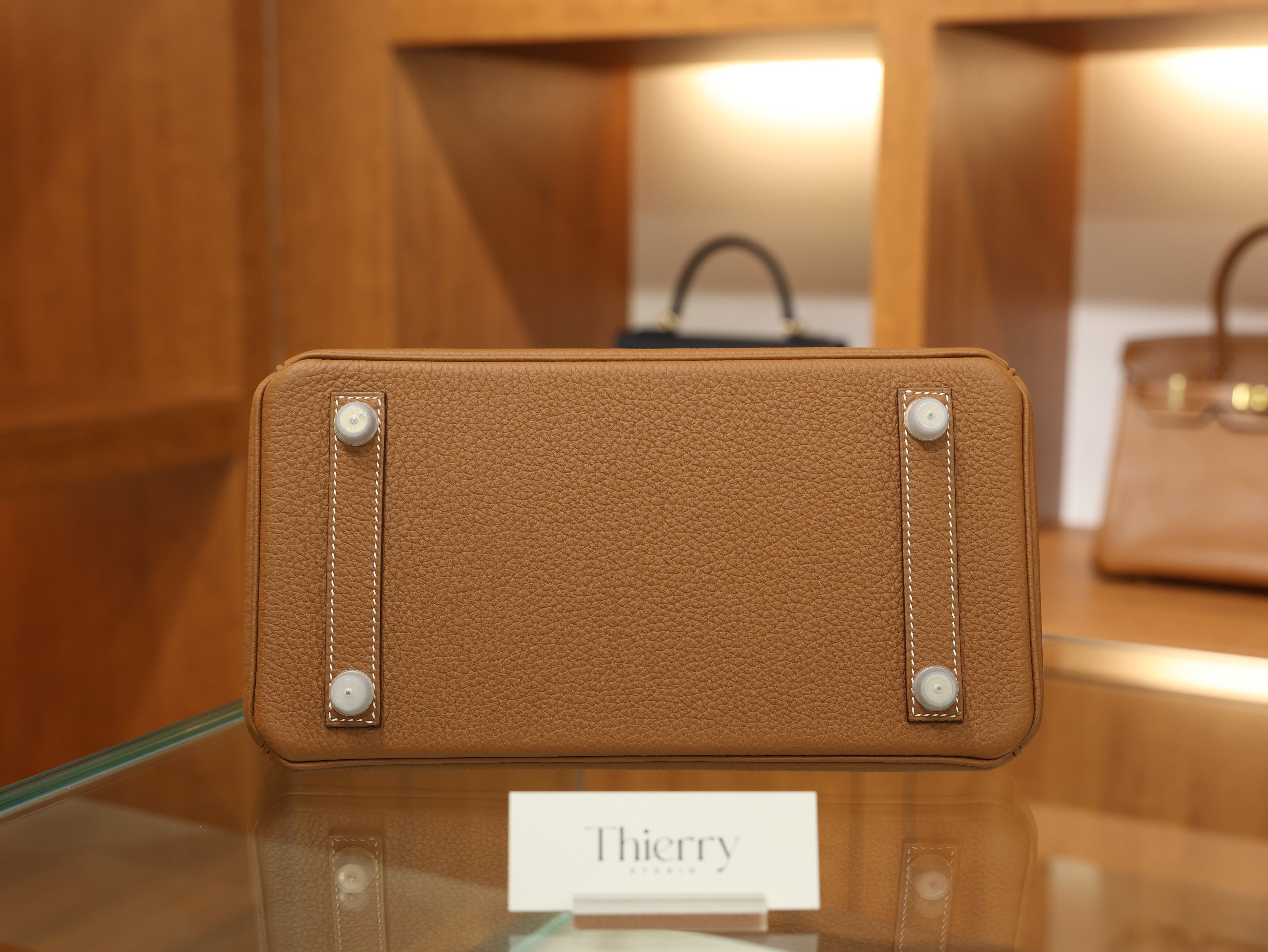 버킨 25 토고 골드 은장