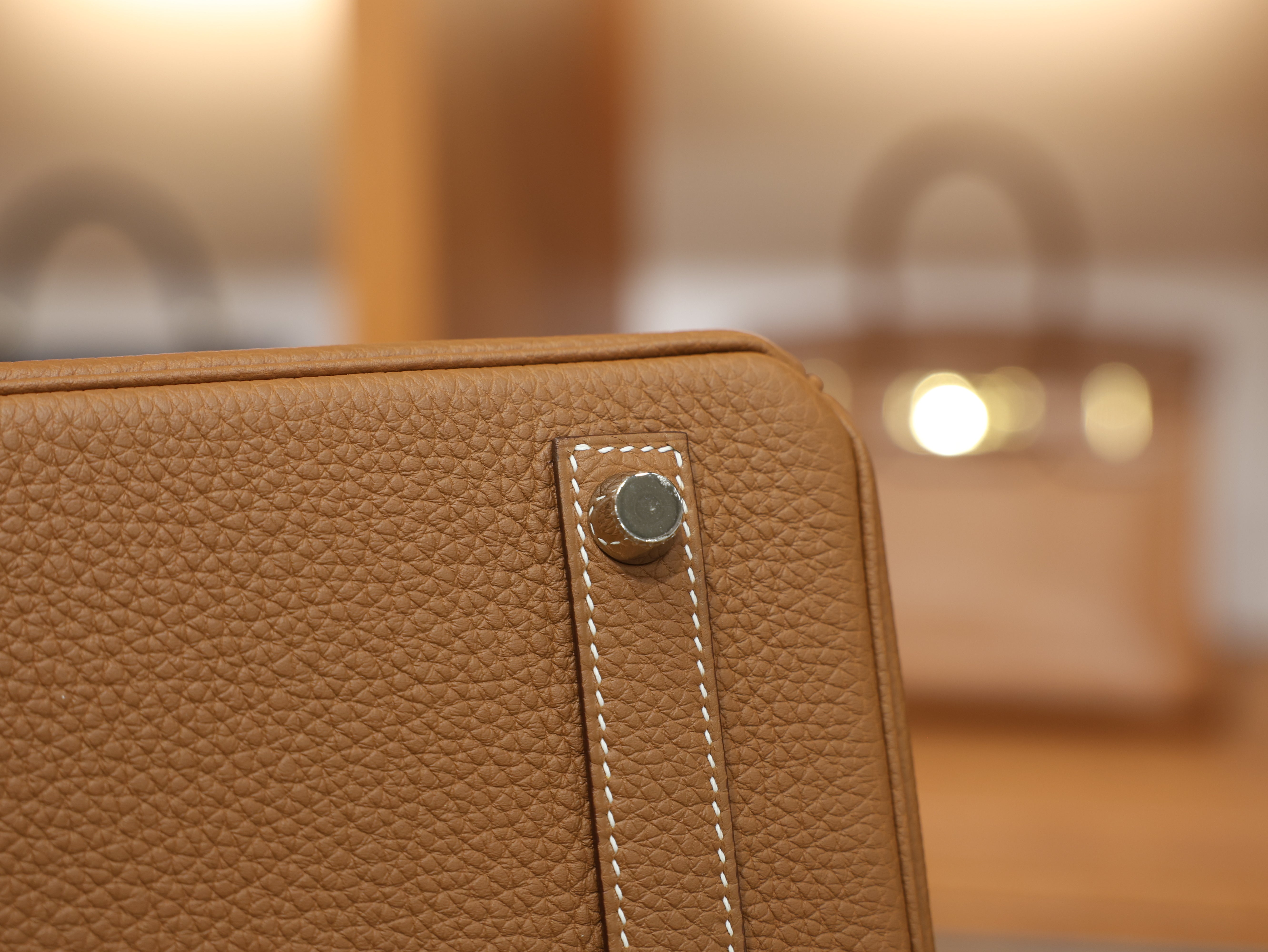 버킨 25 토고 골드 은장