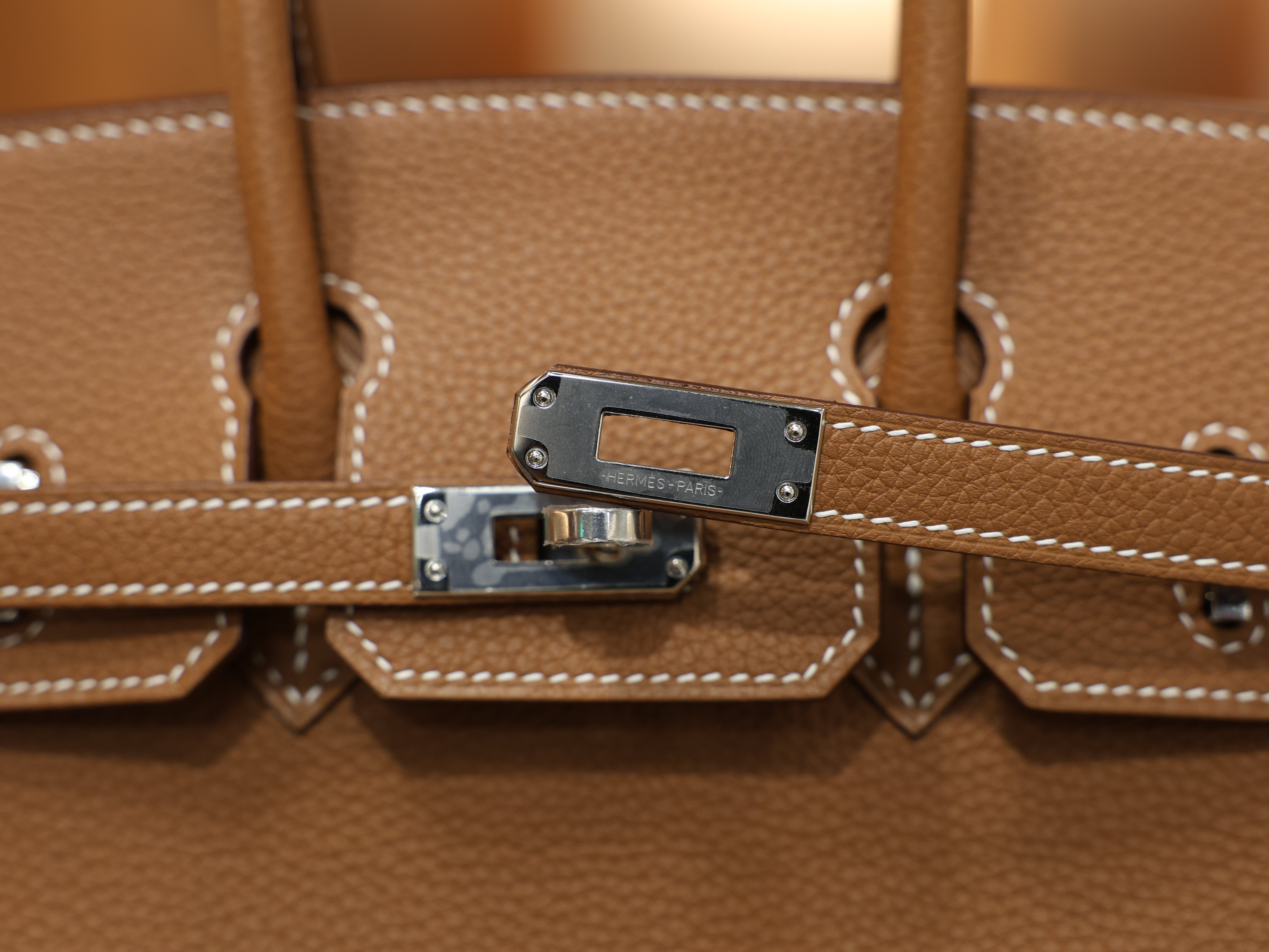 버킨 25 토고 골드 은장