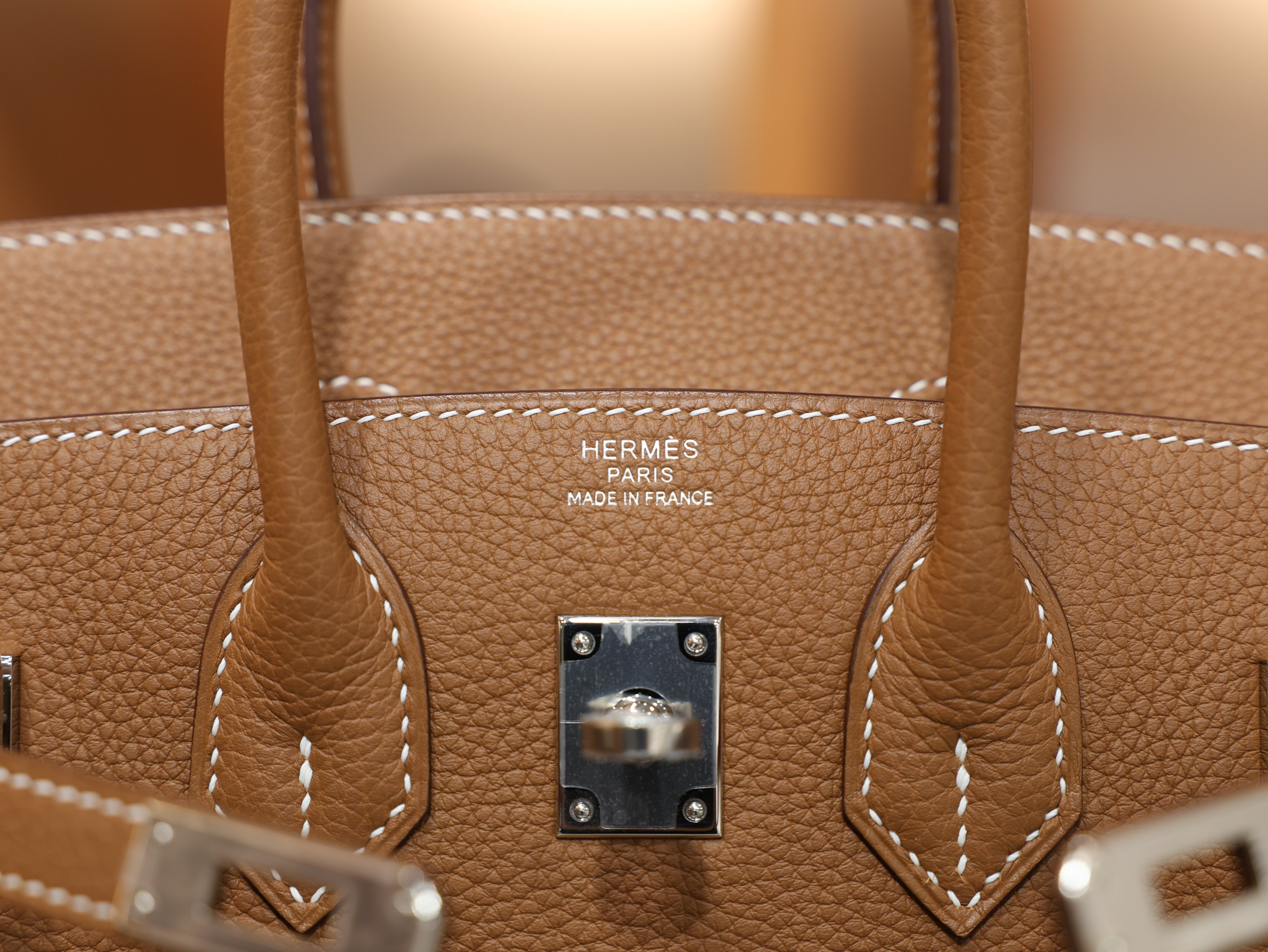 버킨 25 토고 골드 은장