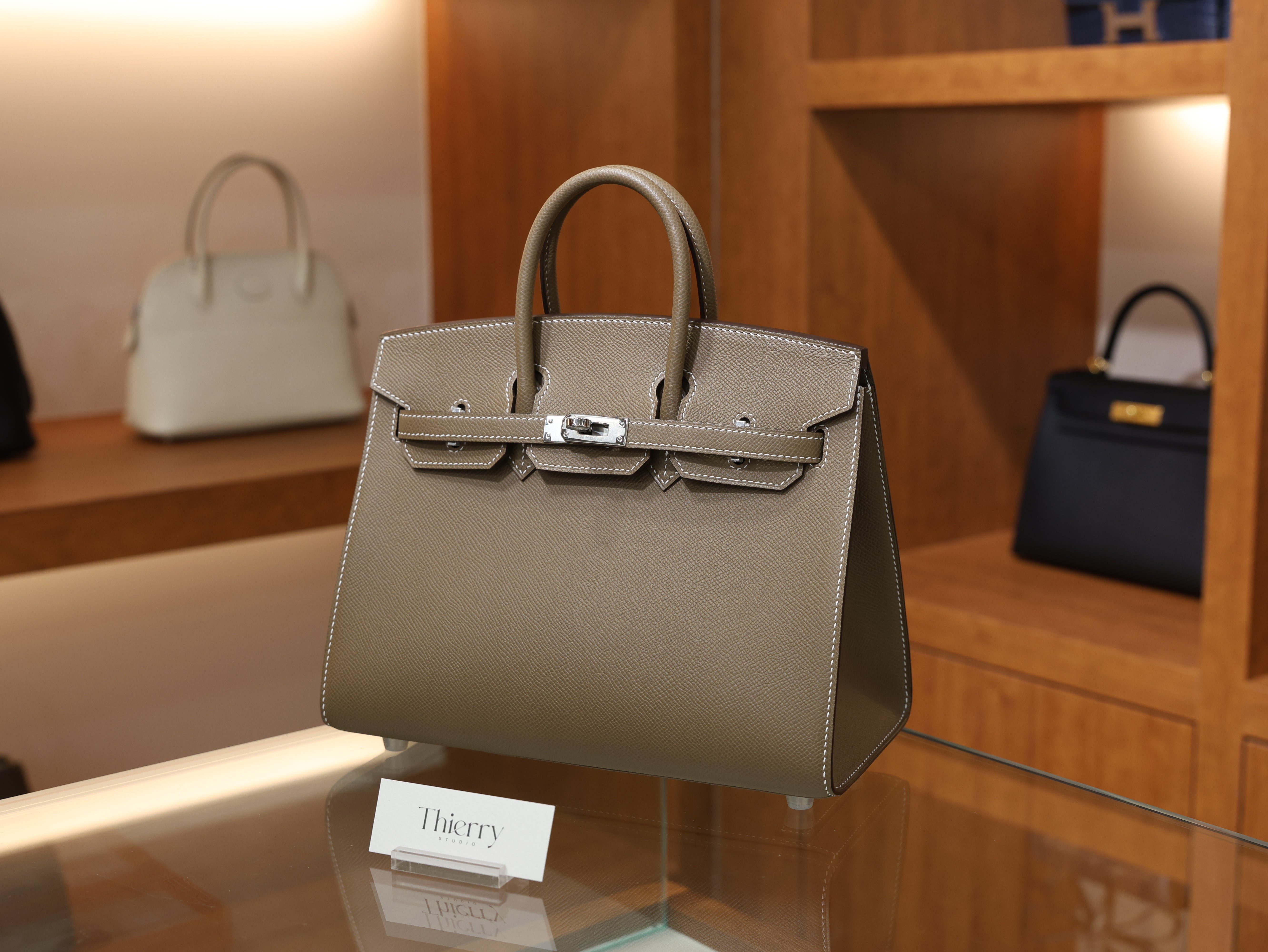 버킨 25 앱송 셀리에 에토프 은장