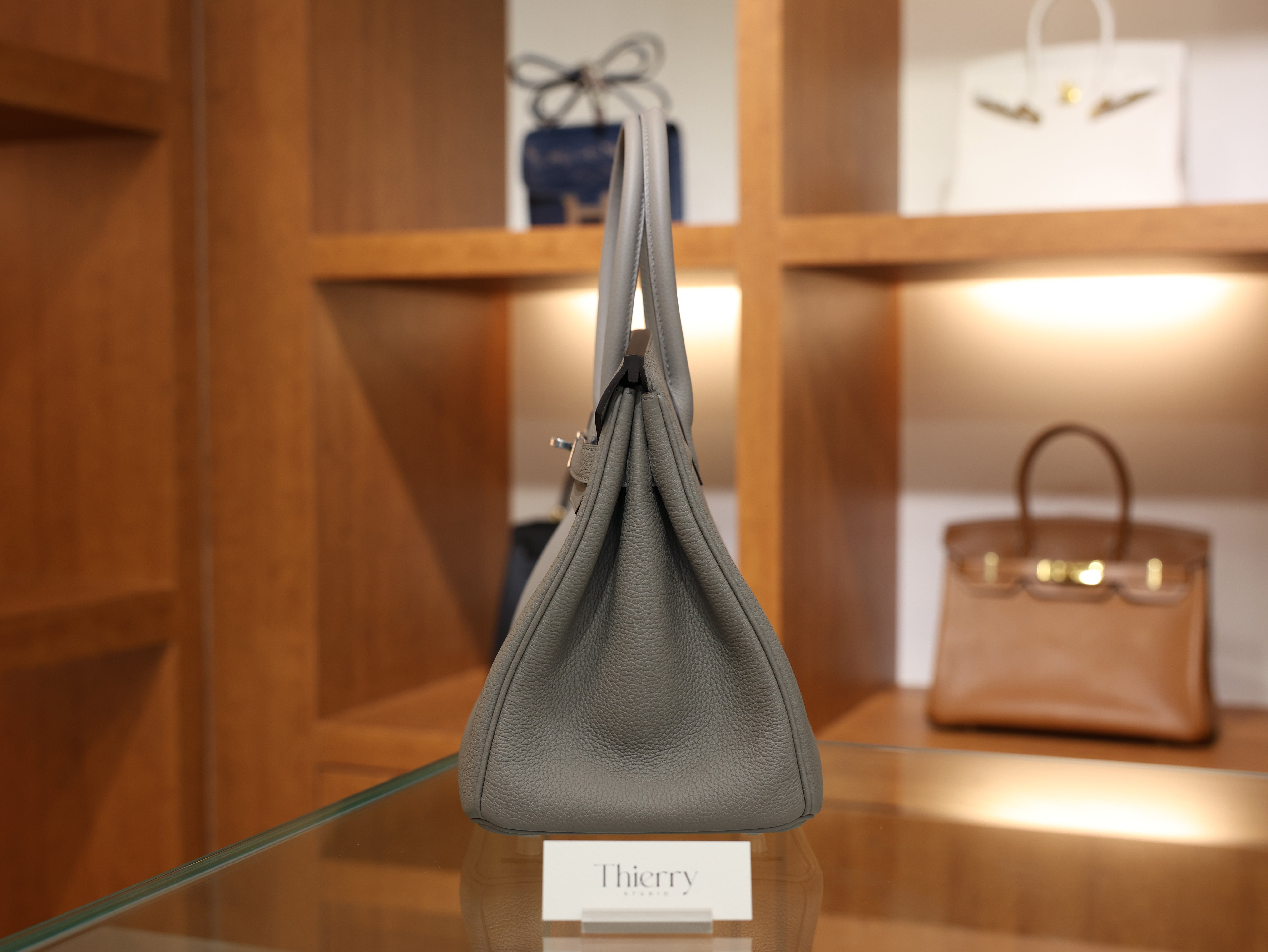 버킨 30 토고 그리스 아스팔트 은장