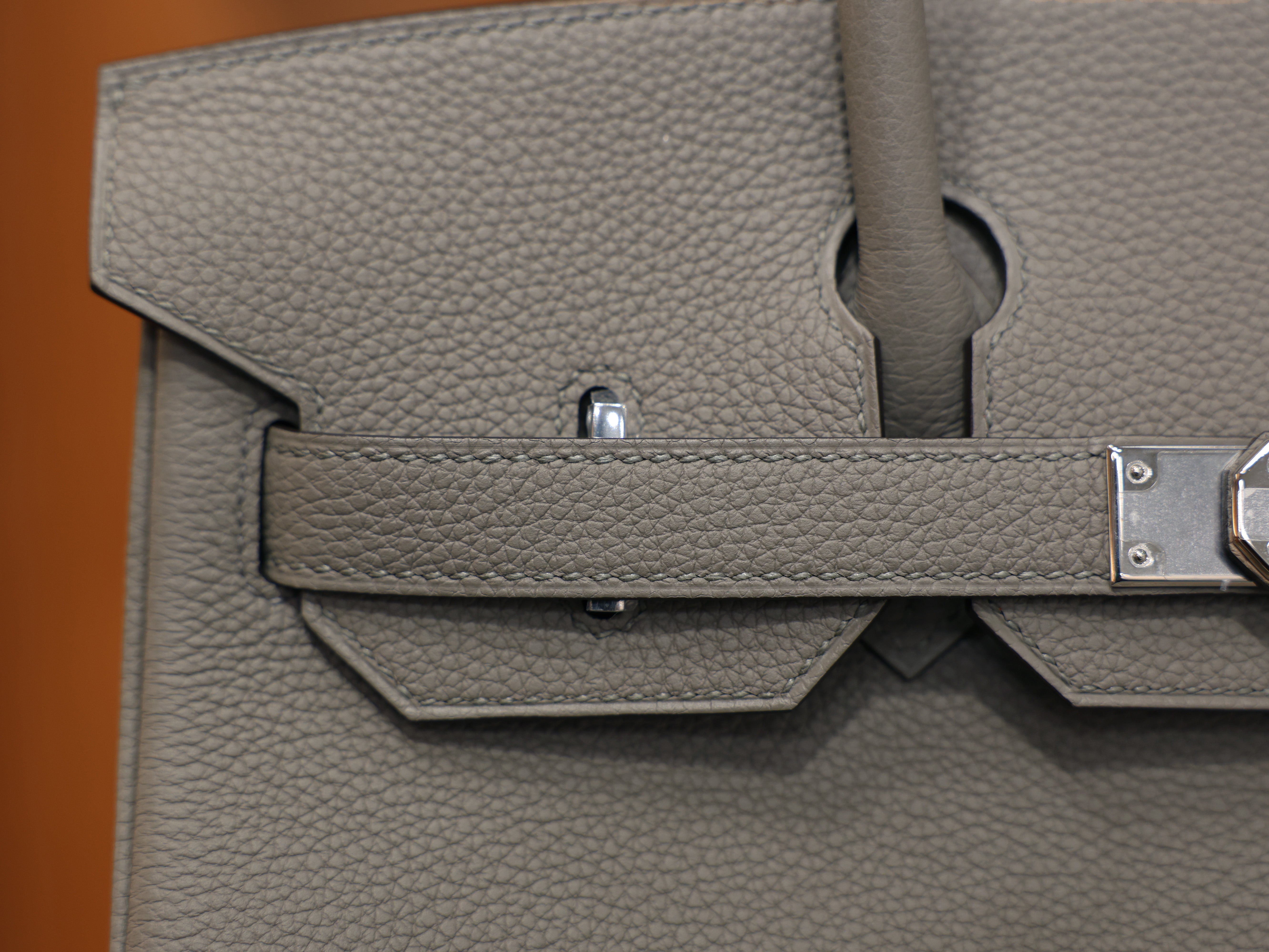 버킨 30 토고 그리스 아스팔트 은장