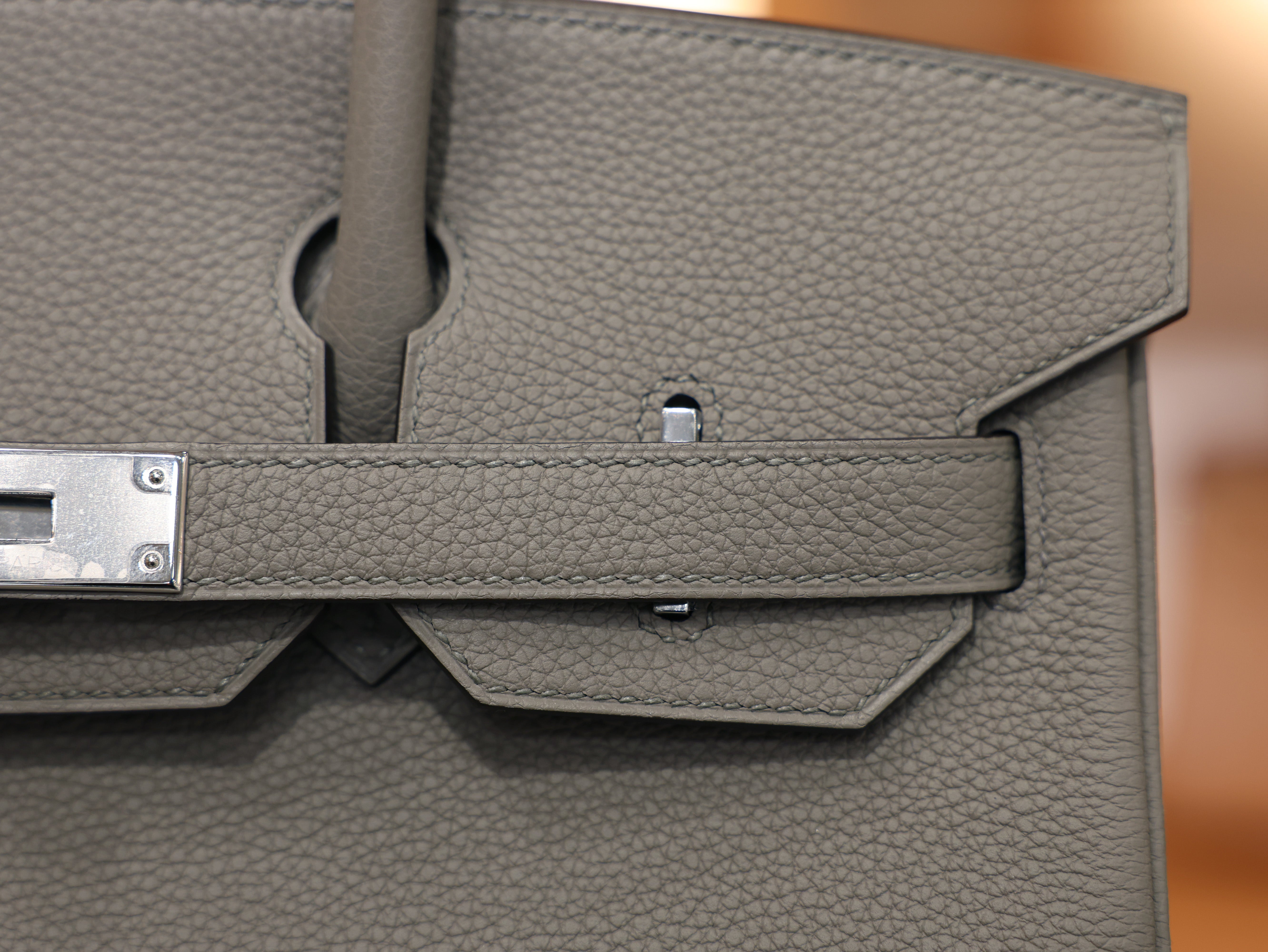 버킨 30 토고 그리스 아스팔트 은장