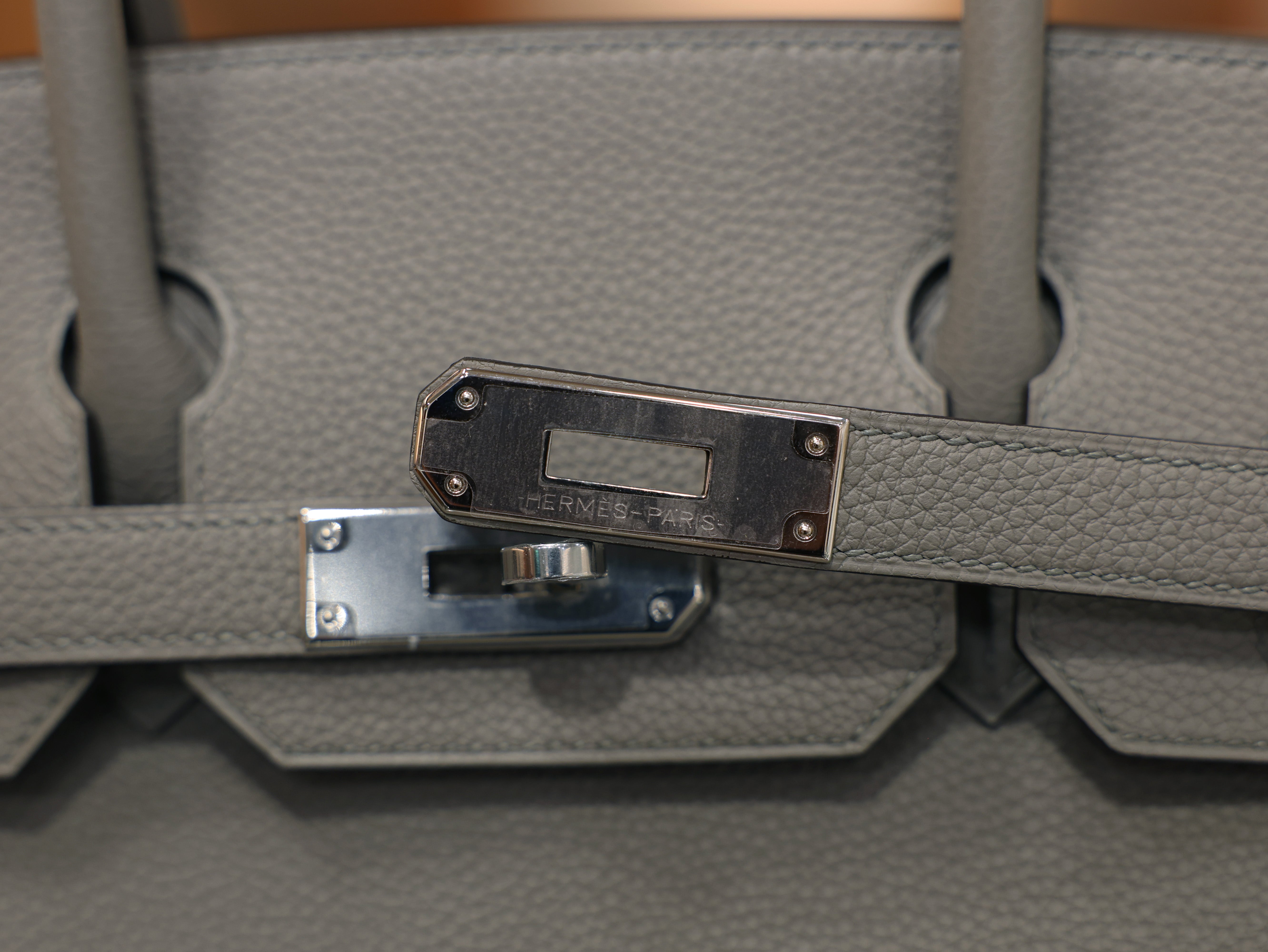 버킨 30 토고 그리스 아스팔트 은장