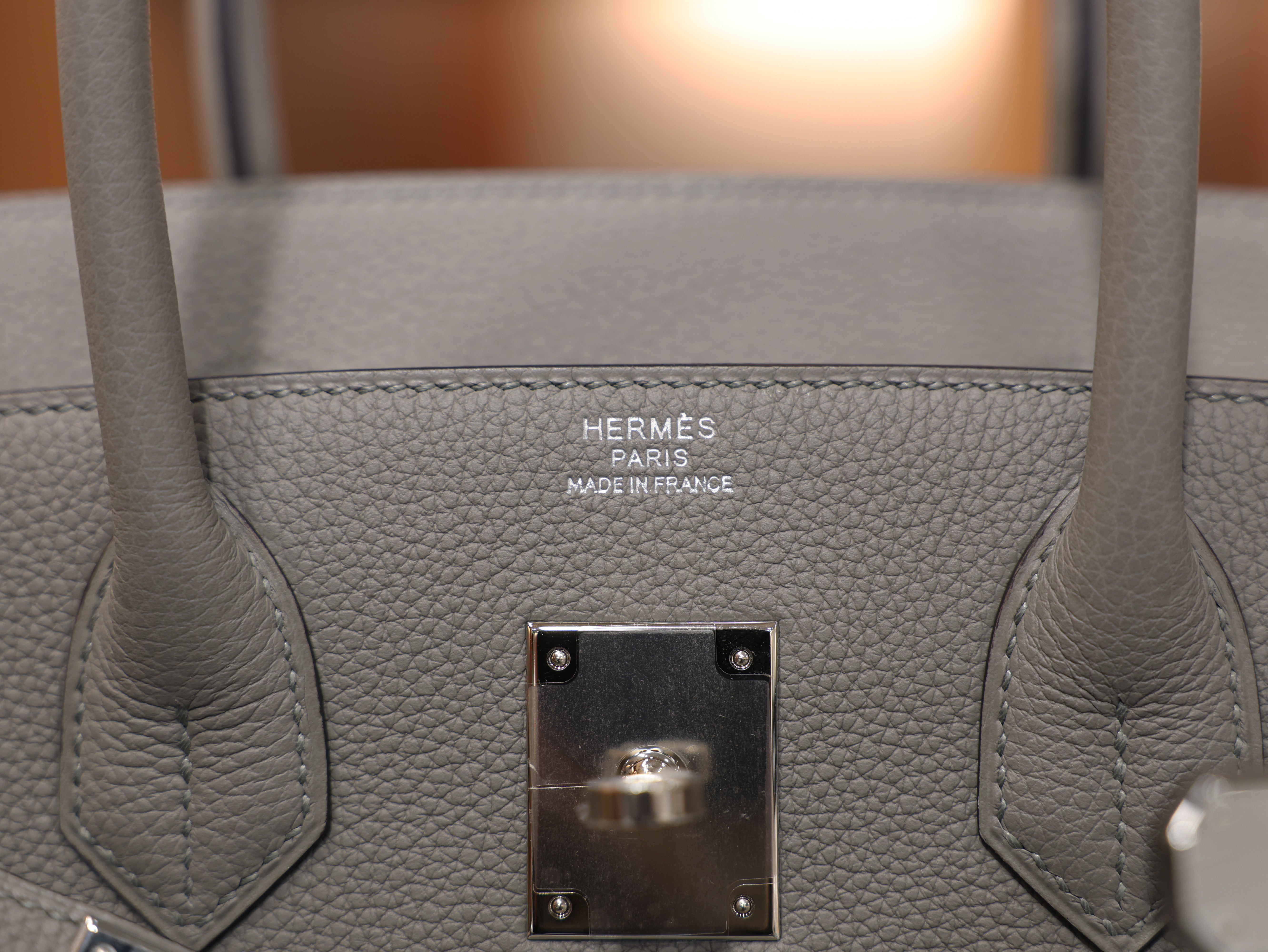 버킨 30 토고 그리스 아스팔트 은장