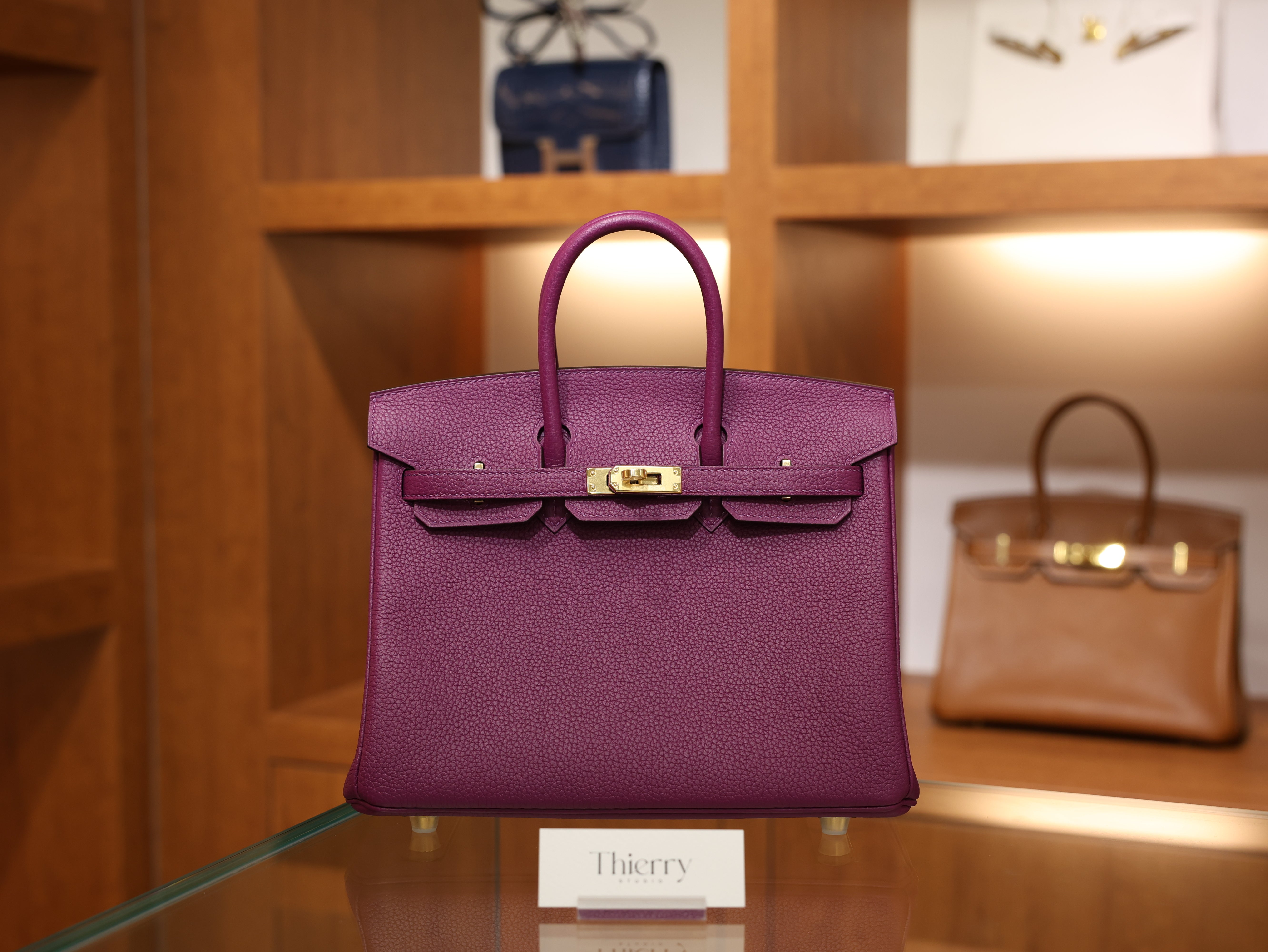 버킨 25 토고 아네모네 금장