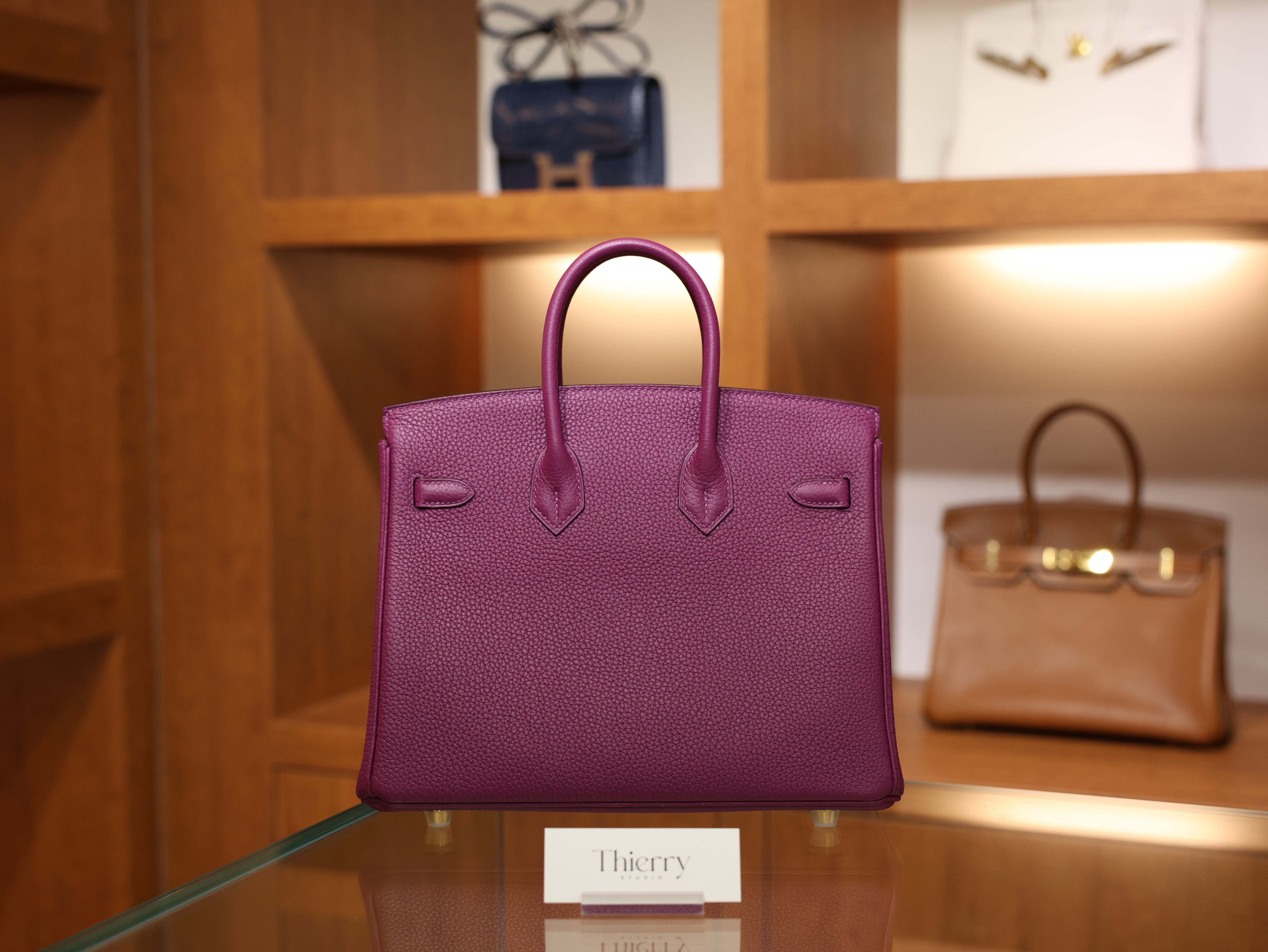 버킨 25 토고 아네모네 금장