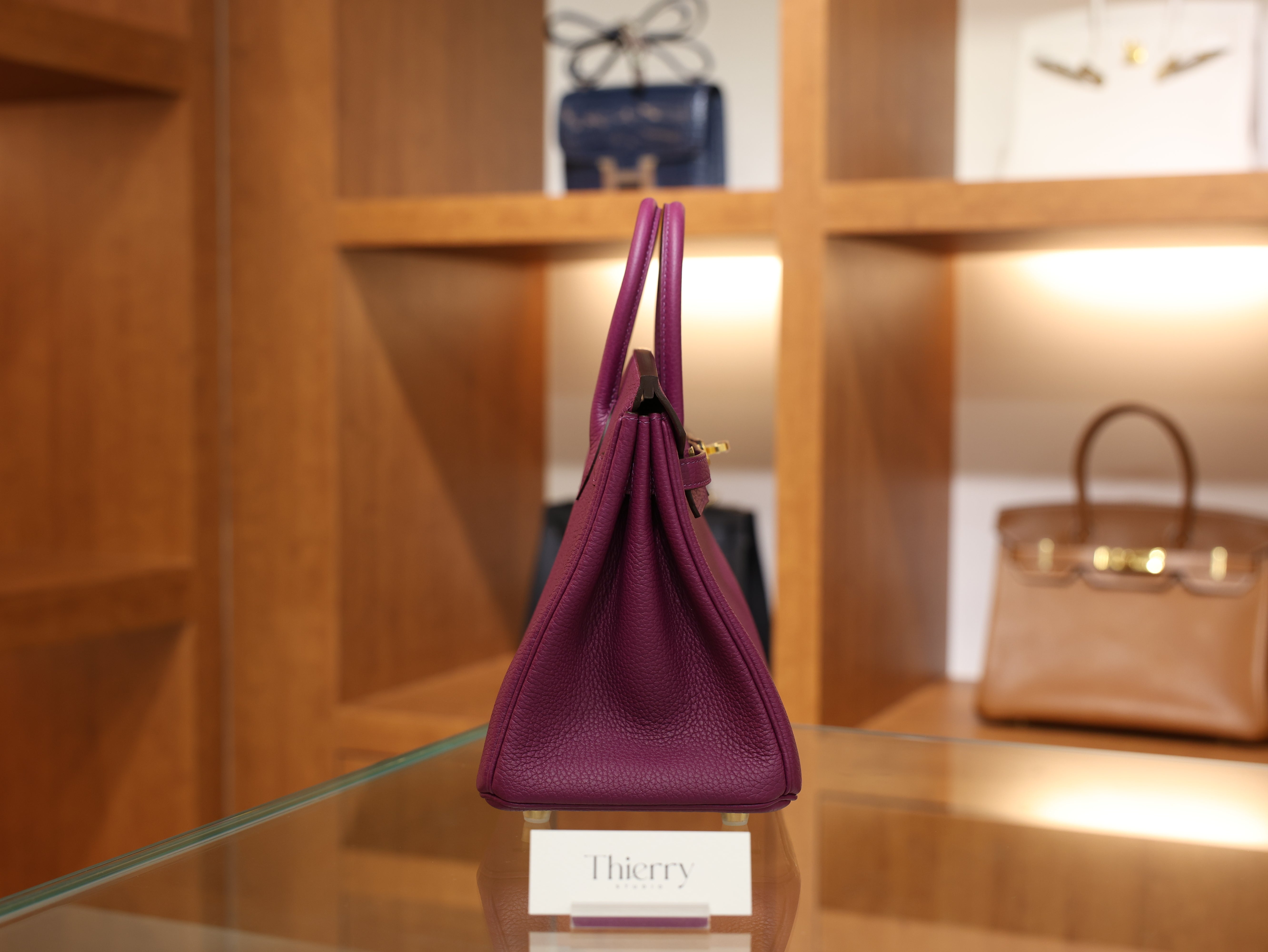 버킨 25 토고 아네모네 금장