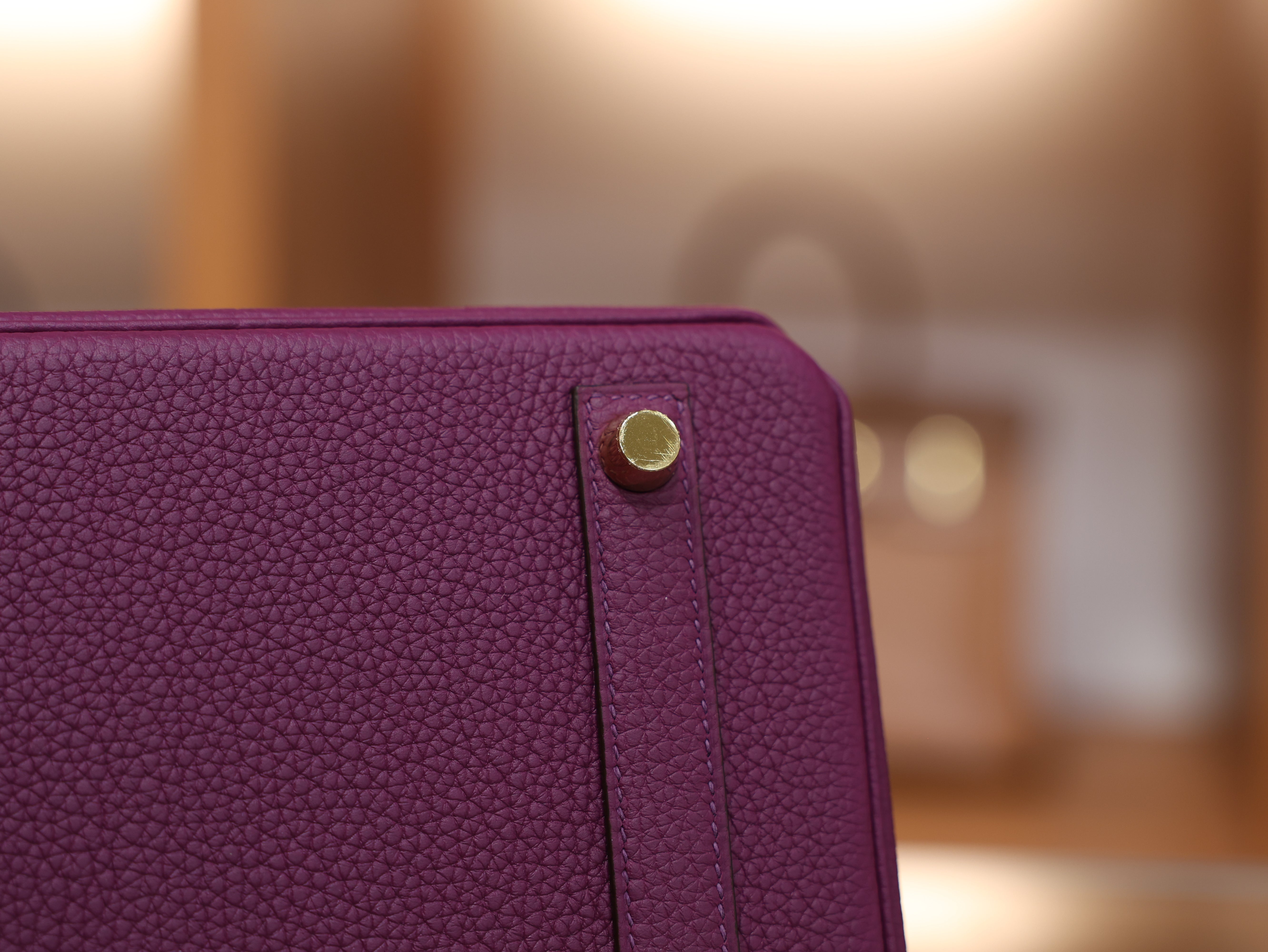 버킨 25 토고 아네모네 금장