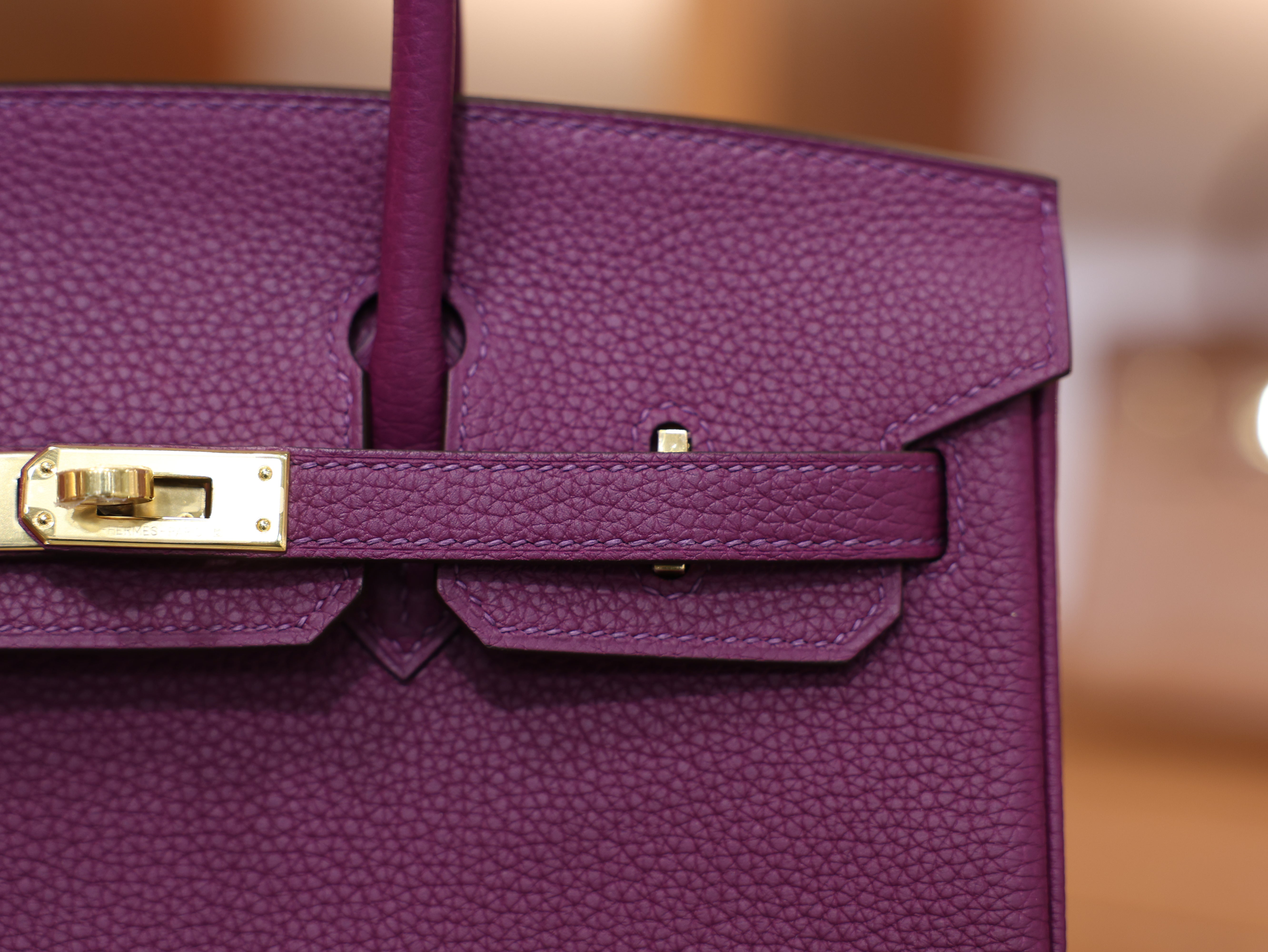 버킨 25 토고 아네모네 금장