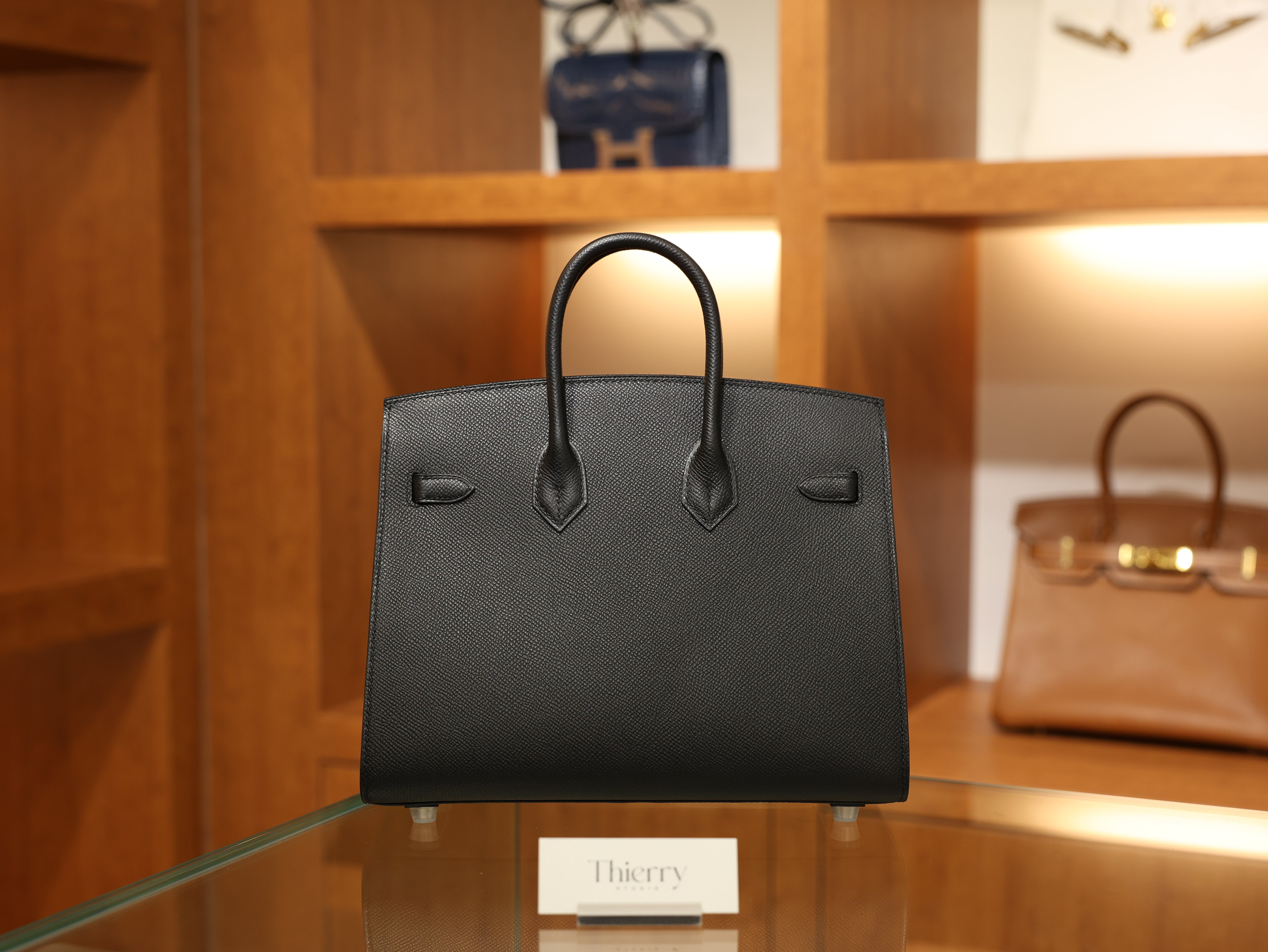 버킨 25 앱송 셀리에 블랙 은장