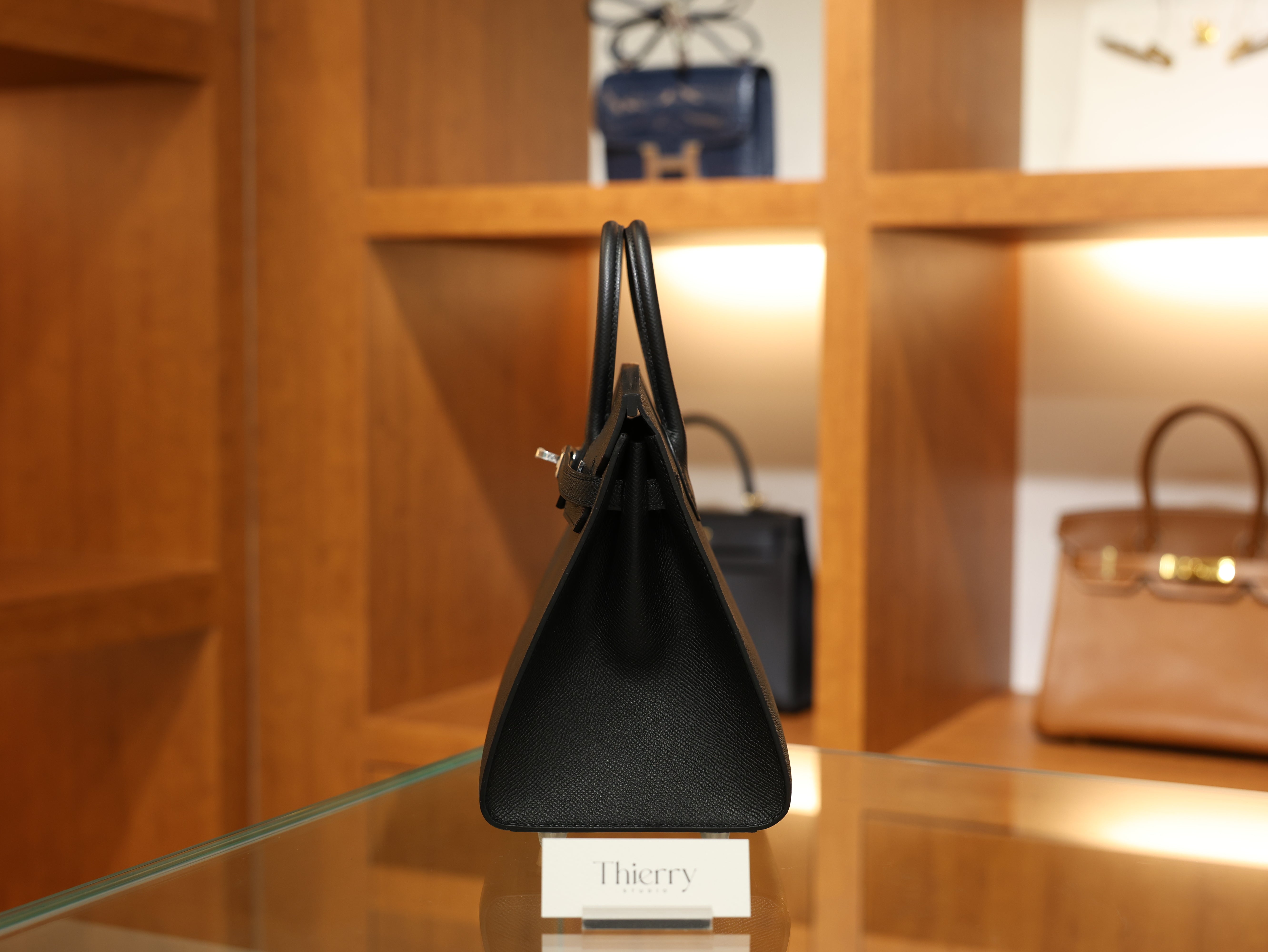 버킨 25 앱송 셀리에 블랙 은장