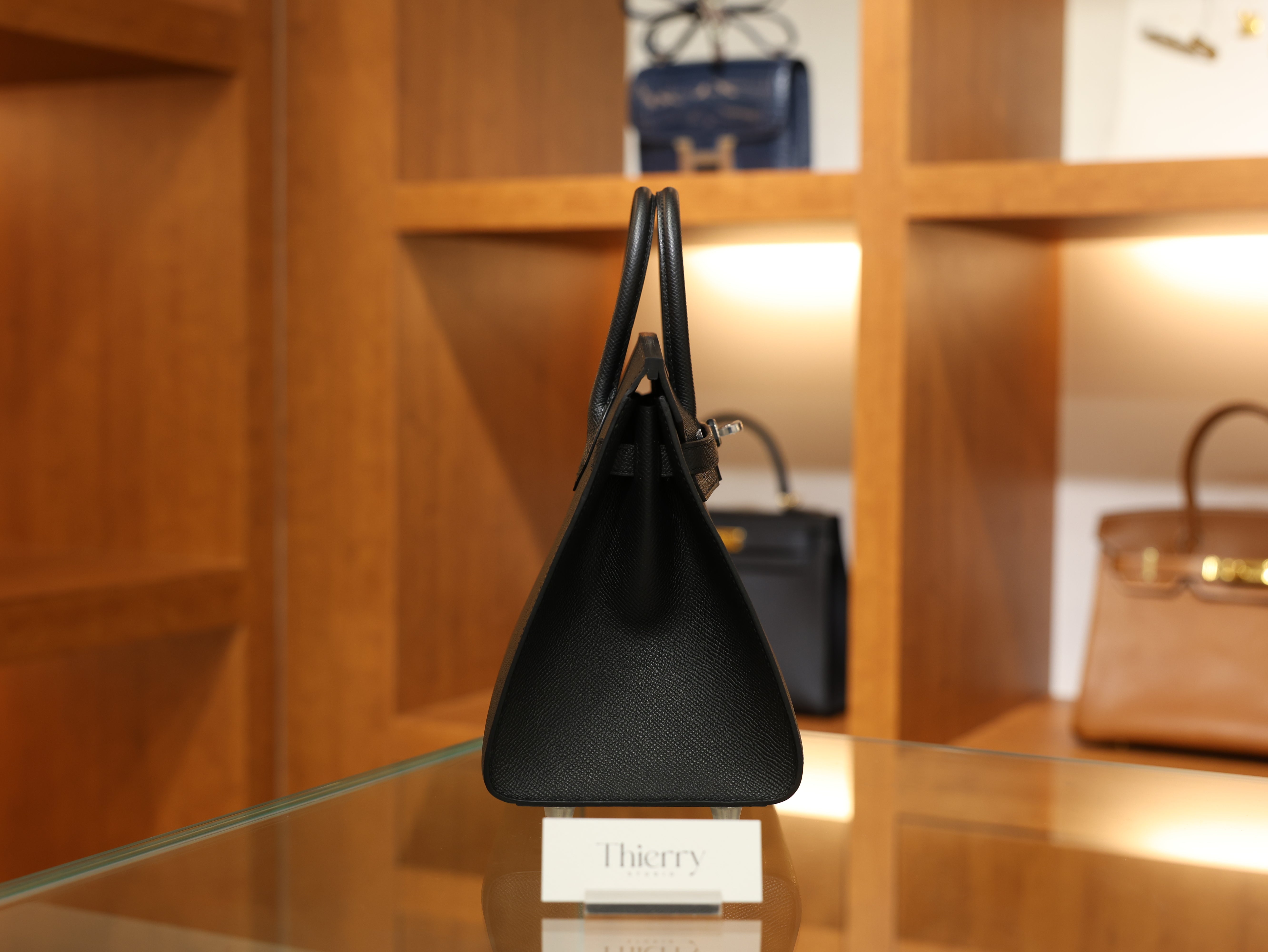 버킨 25 앱송 셀리에 블랙 은장