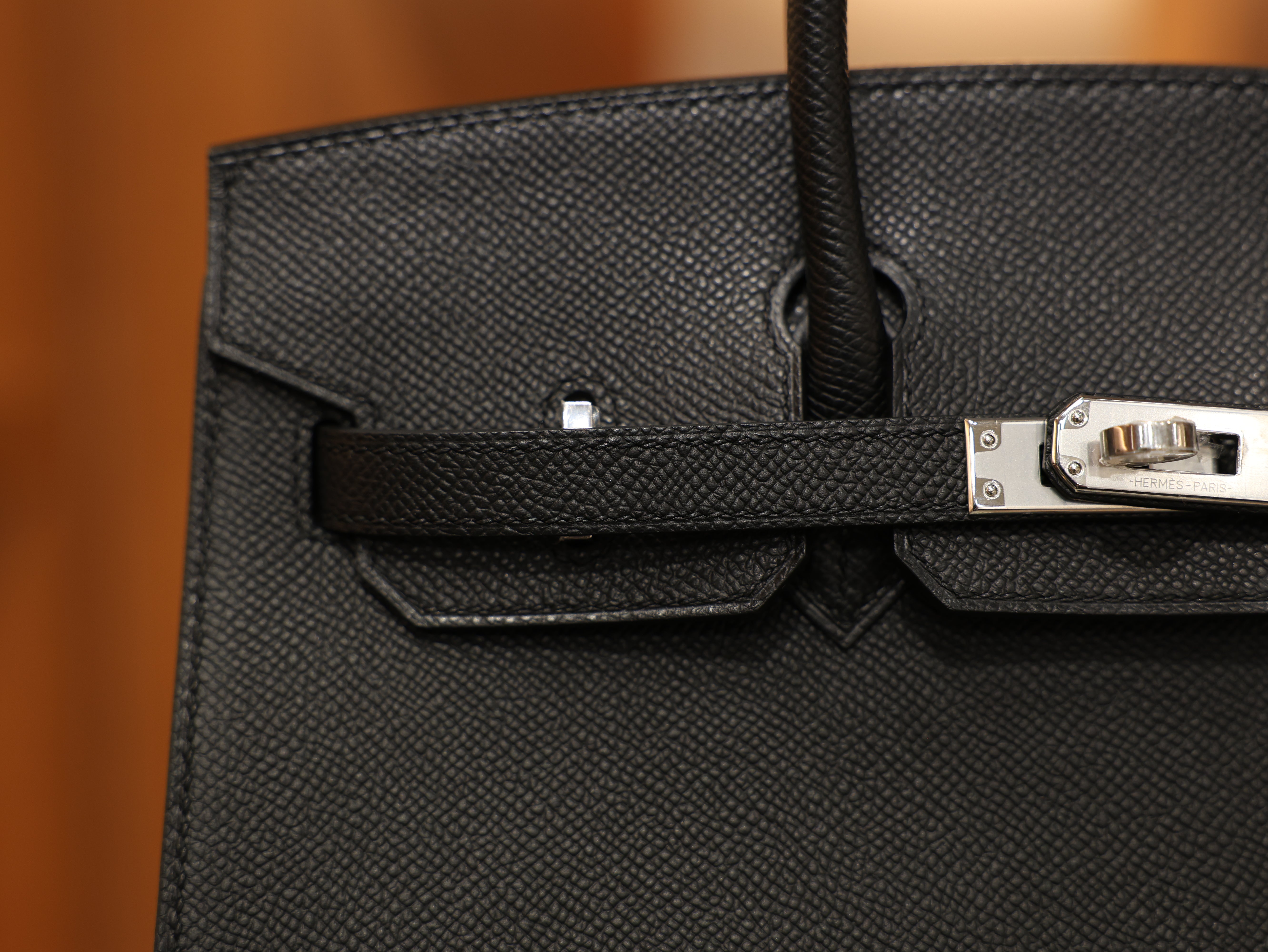 버킨 25 앱송 셀리에 블랙 은장