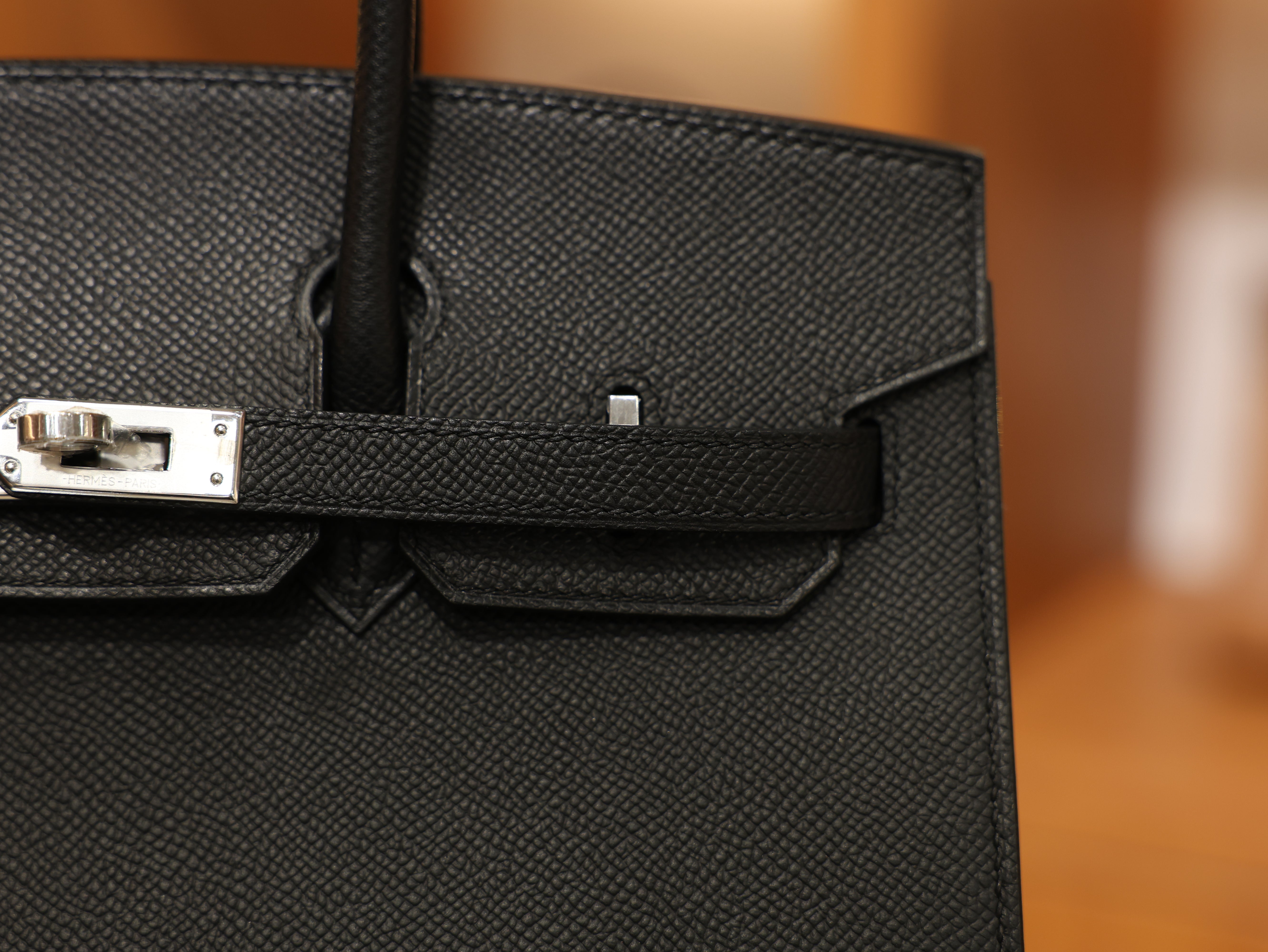 버킨 25 앱송 셀리에 블랙 은장