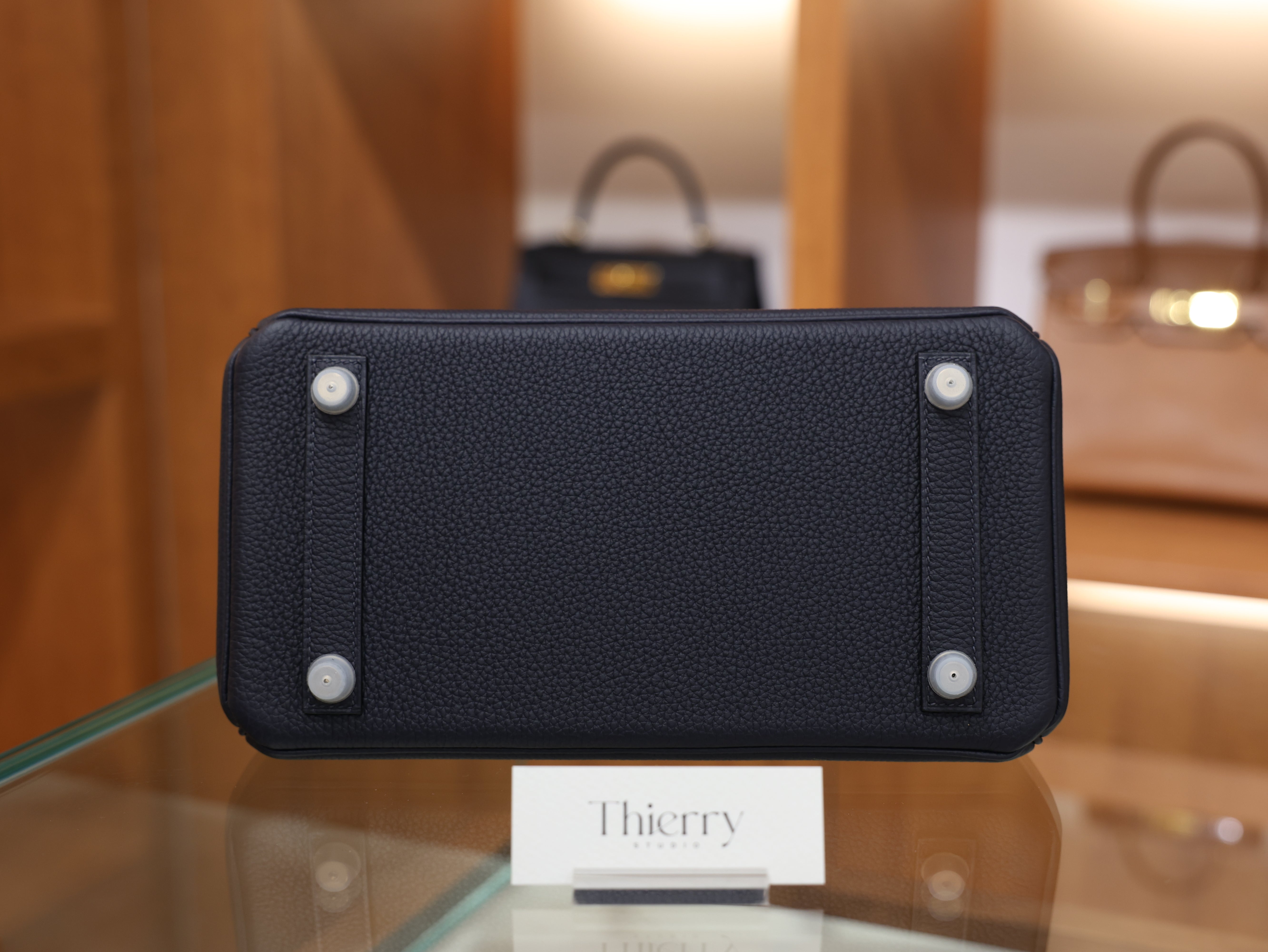 버킨 25 토고 블루뉘 은장