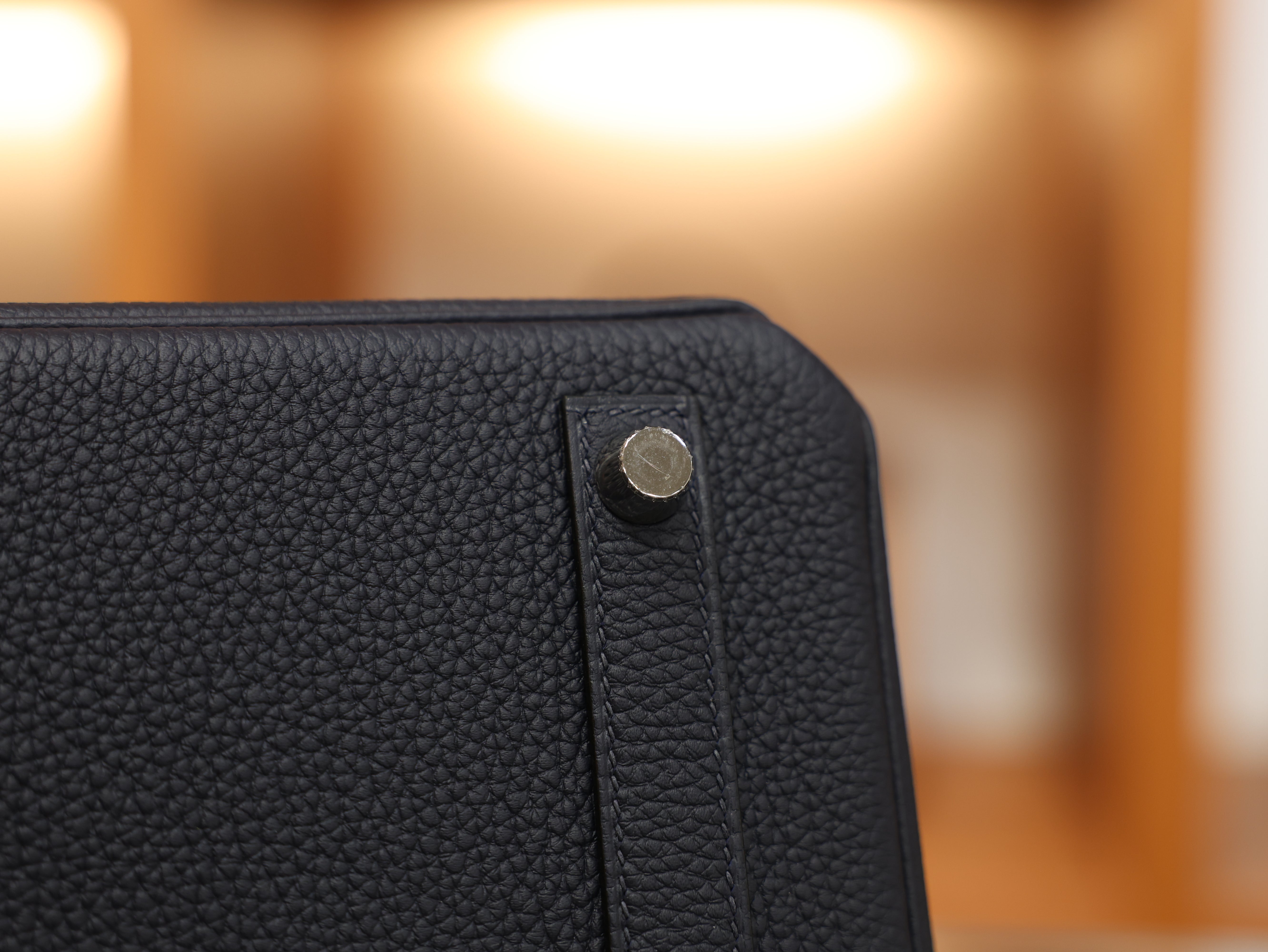 버킨 25 토고 블루뉘 은장