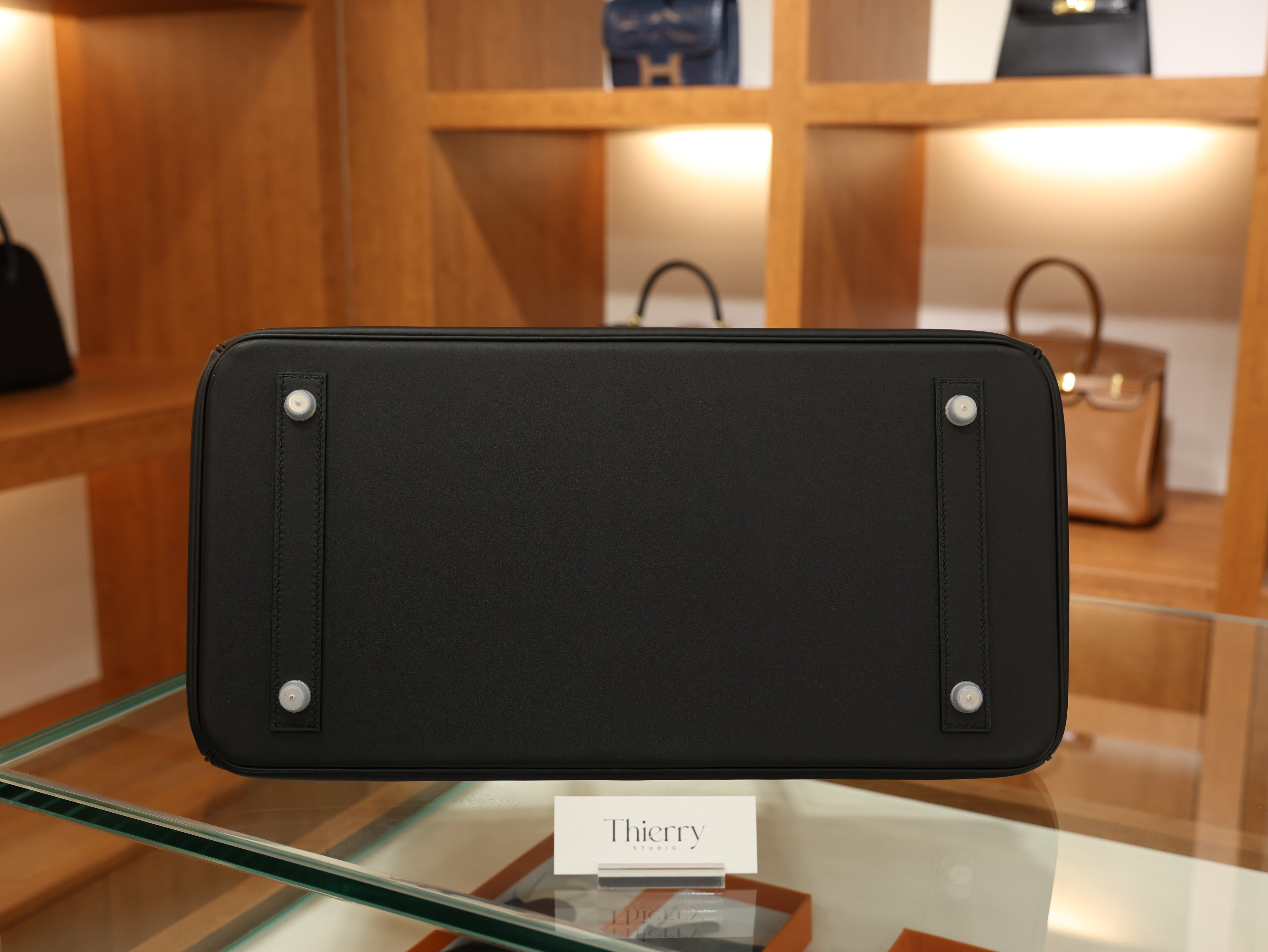 버킨 40 스위프트 블랙 은장