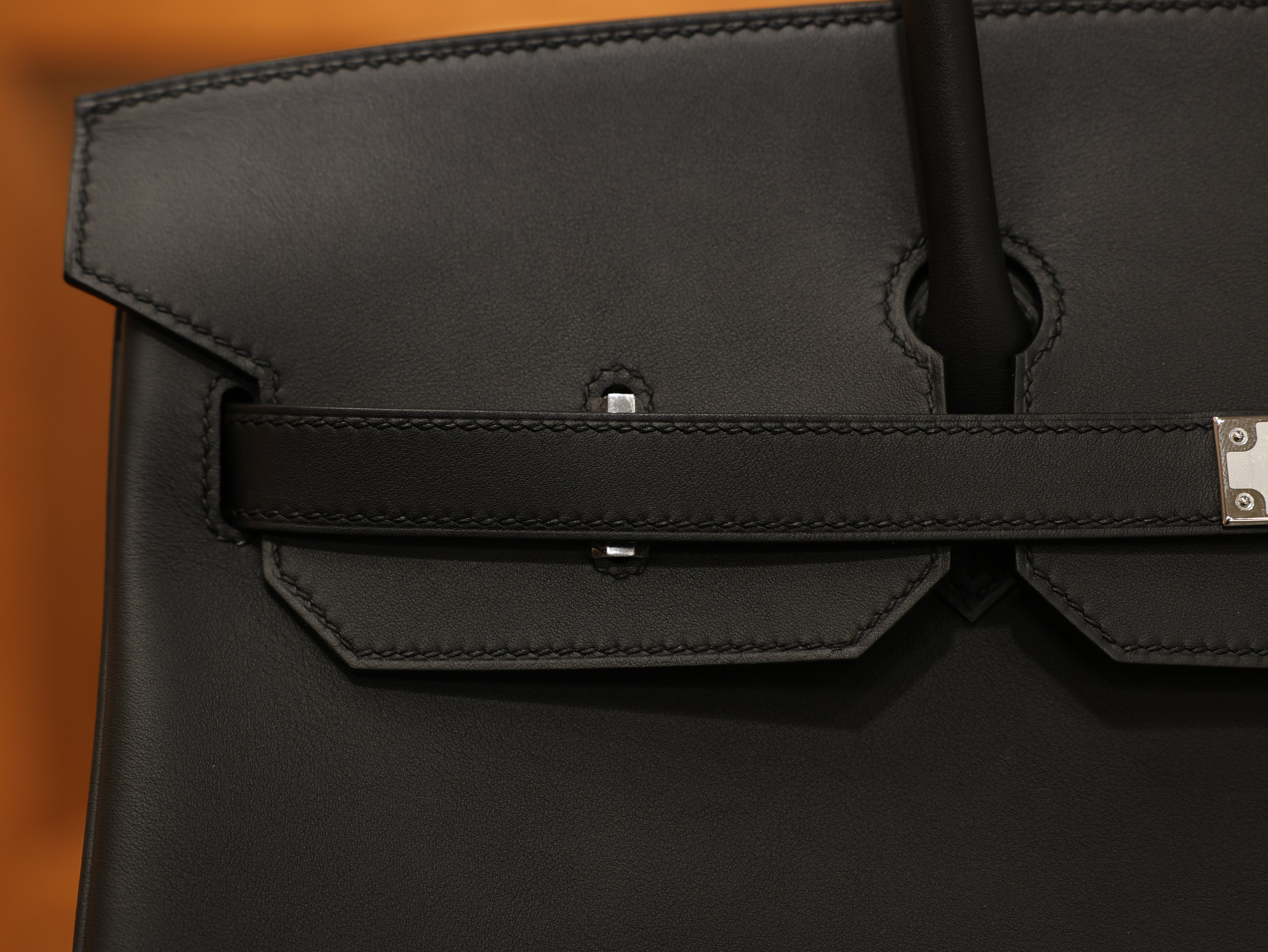 버킨 40 스위프트 블랙 은장