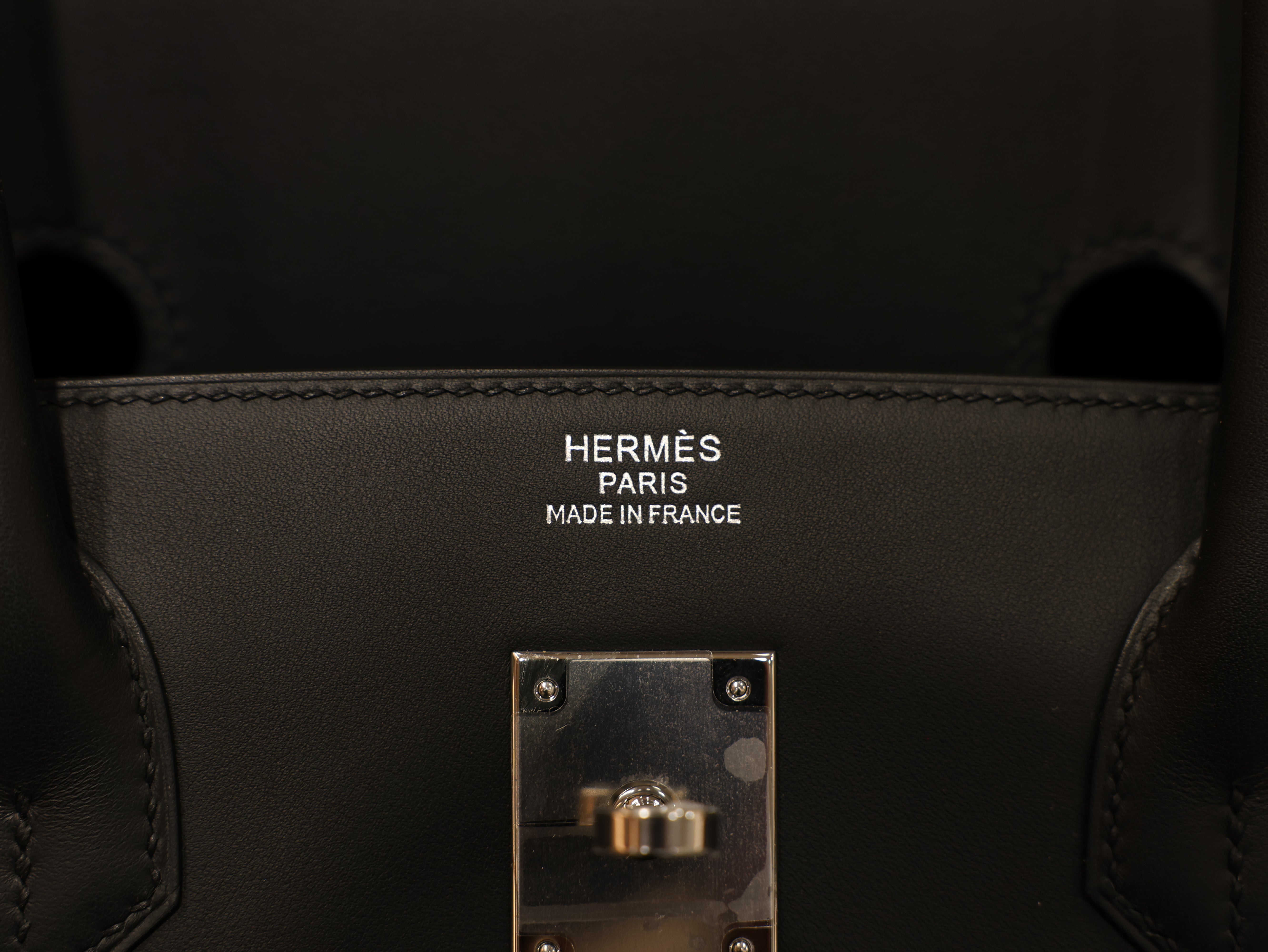 버킨 40 스위프트 블랙 은장